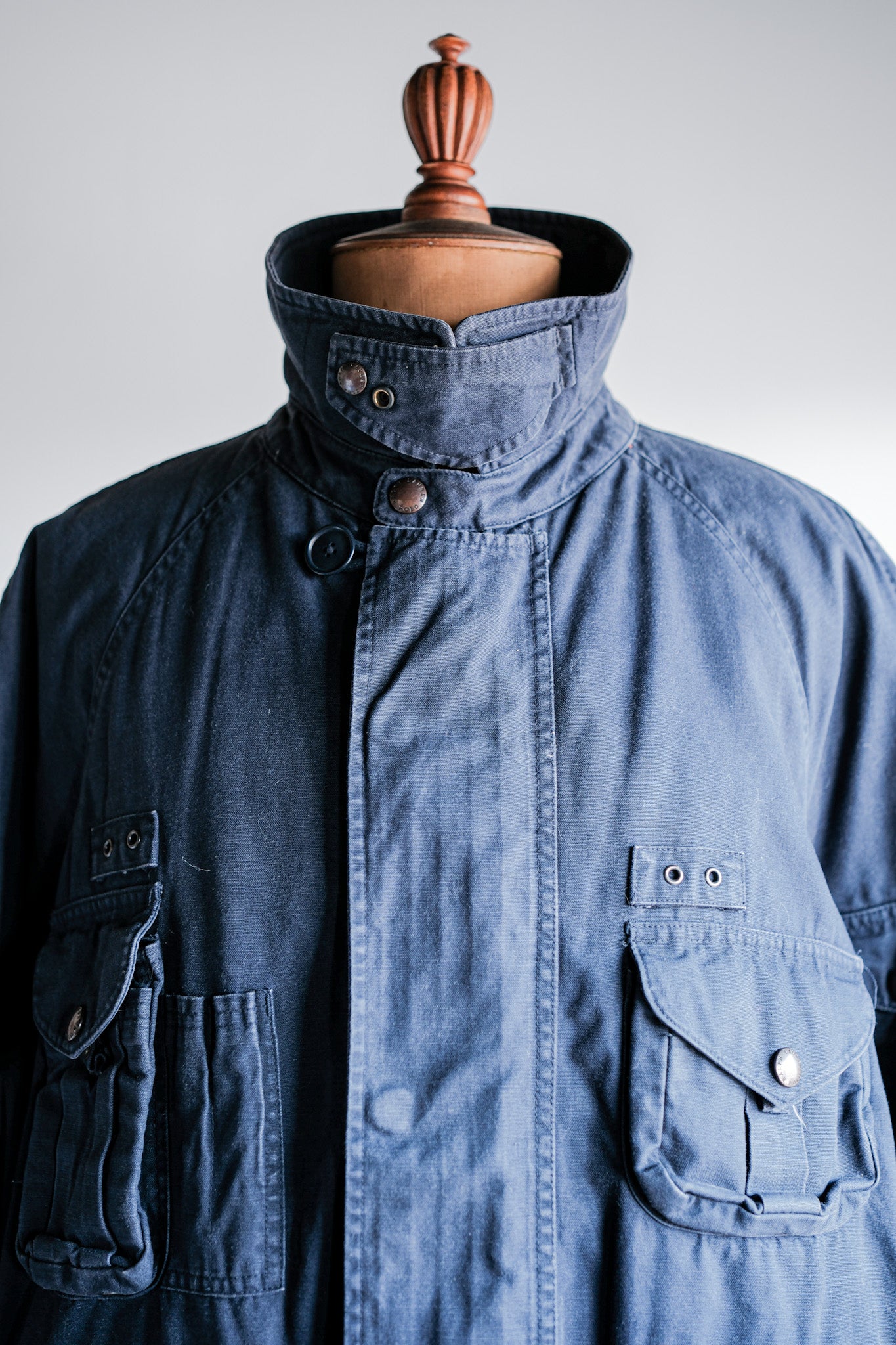 ［~00's］Old Polo Ralph Lauren Multi Pocket Cotton Blouson With Chin Strap Size.XL