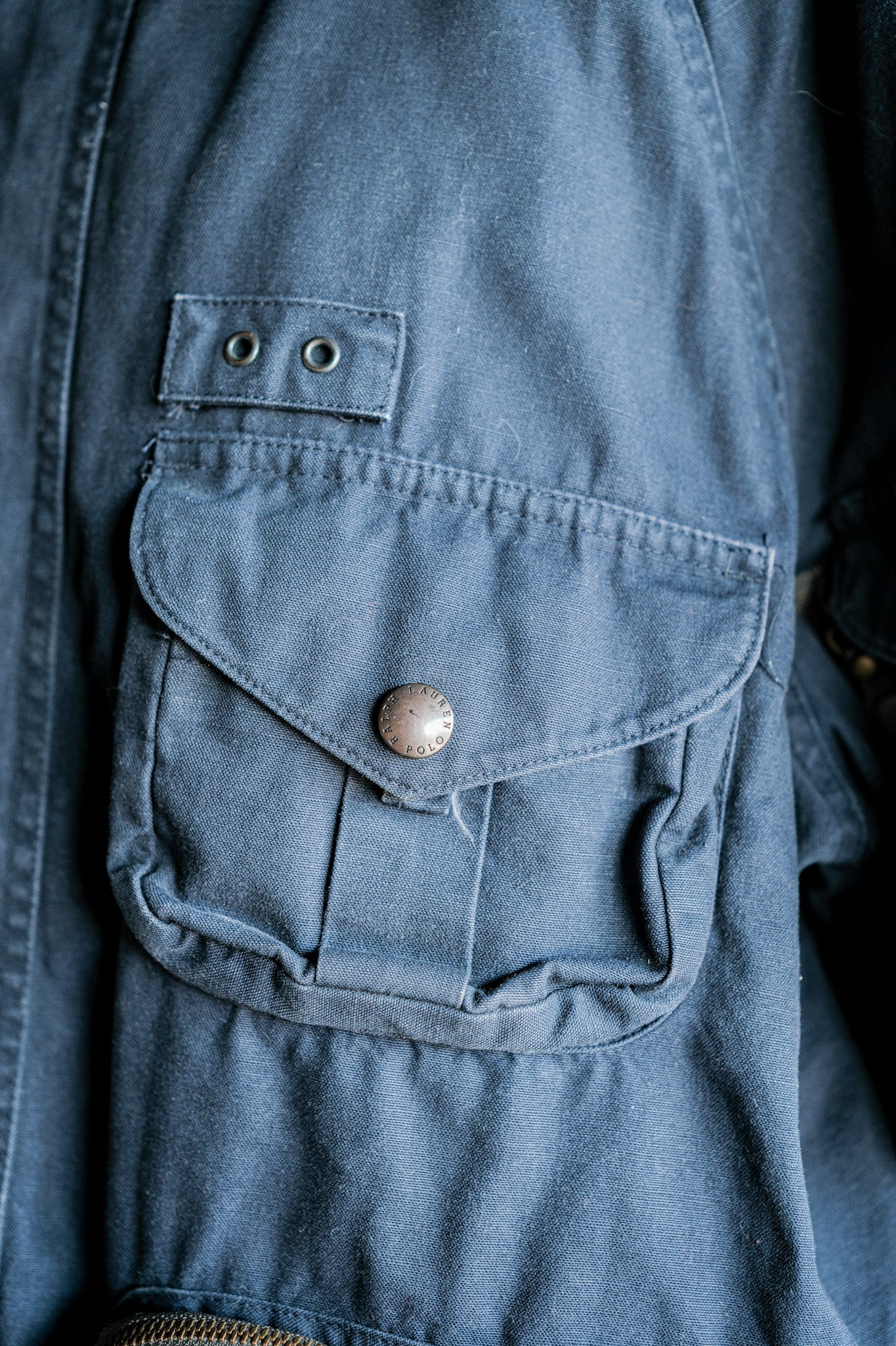 [〜00's]舊的Polo Ralph Lauren多口袋棉布帶，帶有Chan皮帶尺寸。