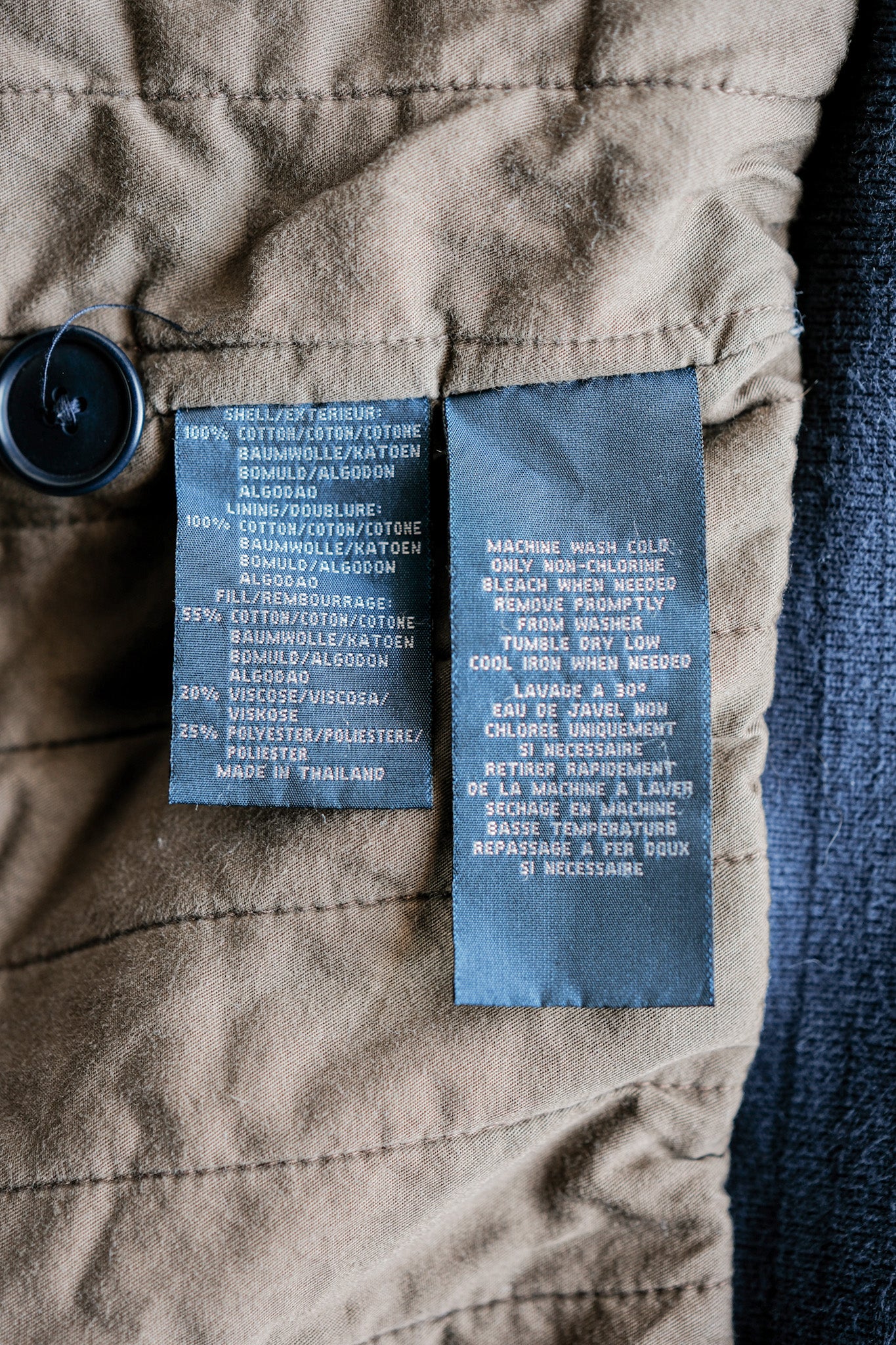 ［~00's］Old Polo Ralph Lauren Multi Pocket Cotton Blouson With Chin Strap Size.XL