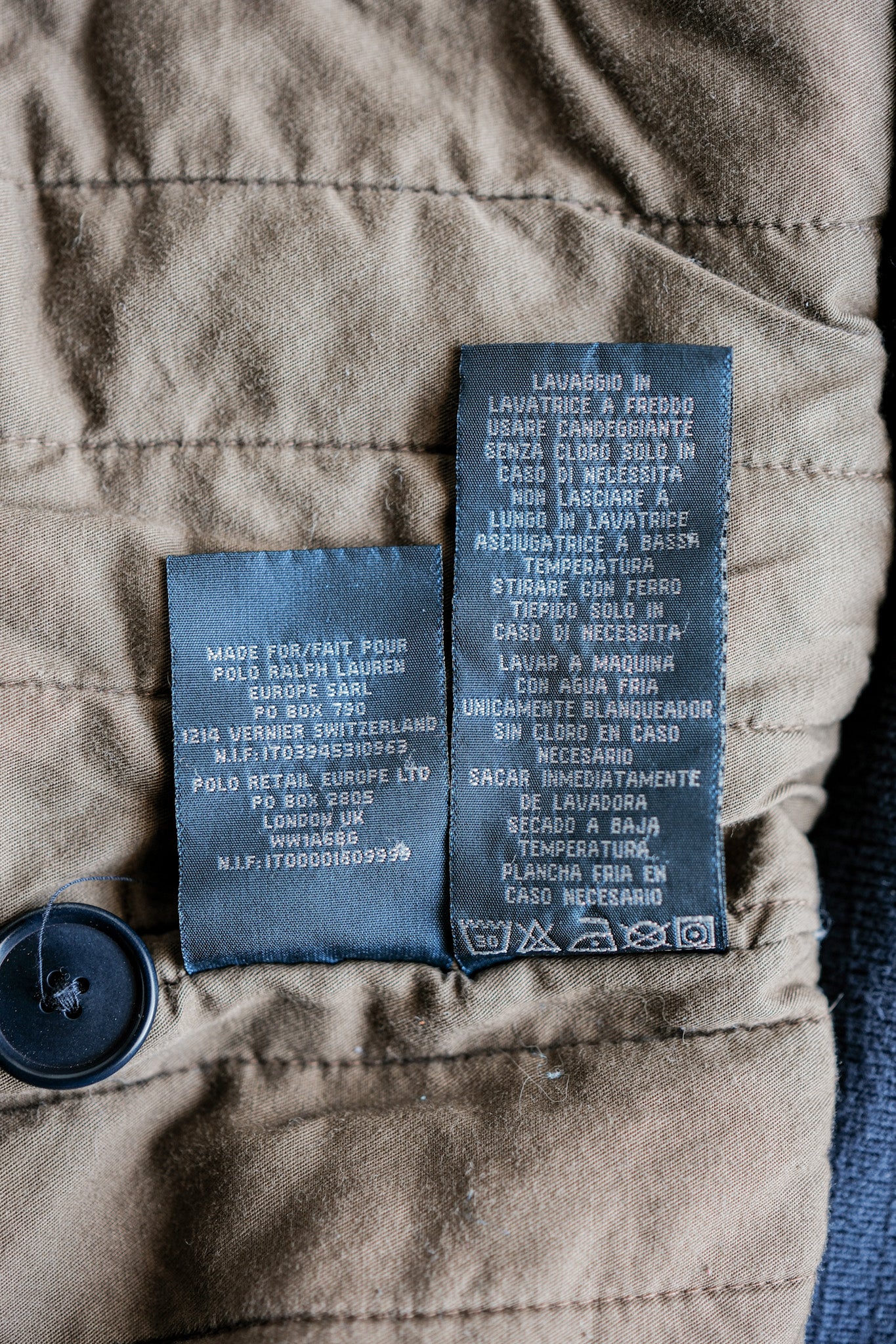 ［~00's］Old Polo Ralph Lauren Multi Pocket Cotton Blouson With Chin Strap Size.XL