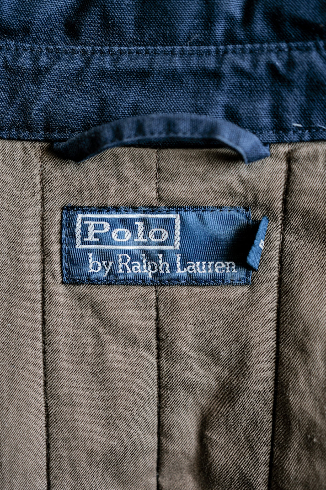 ［~00's］Old Polo Ralph Lauren Multi Pocket Cotton Blouson With Chin Strap Size.XL