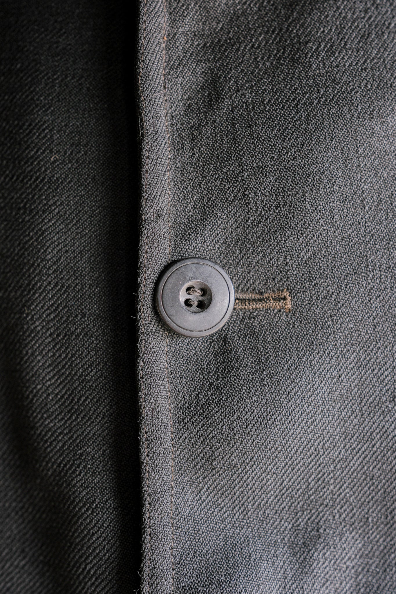 ［~20's］French Vintage Black Wool Sack Coat