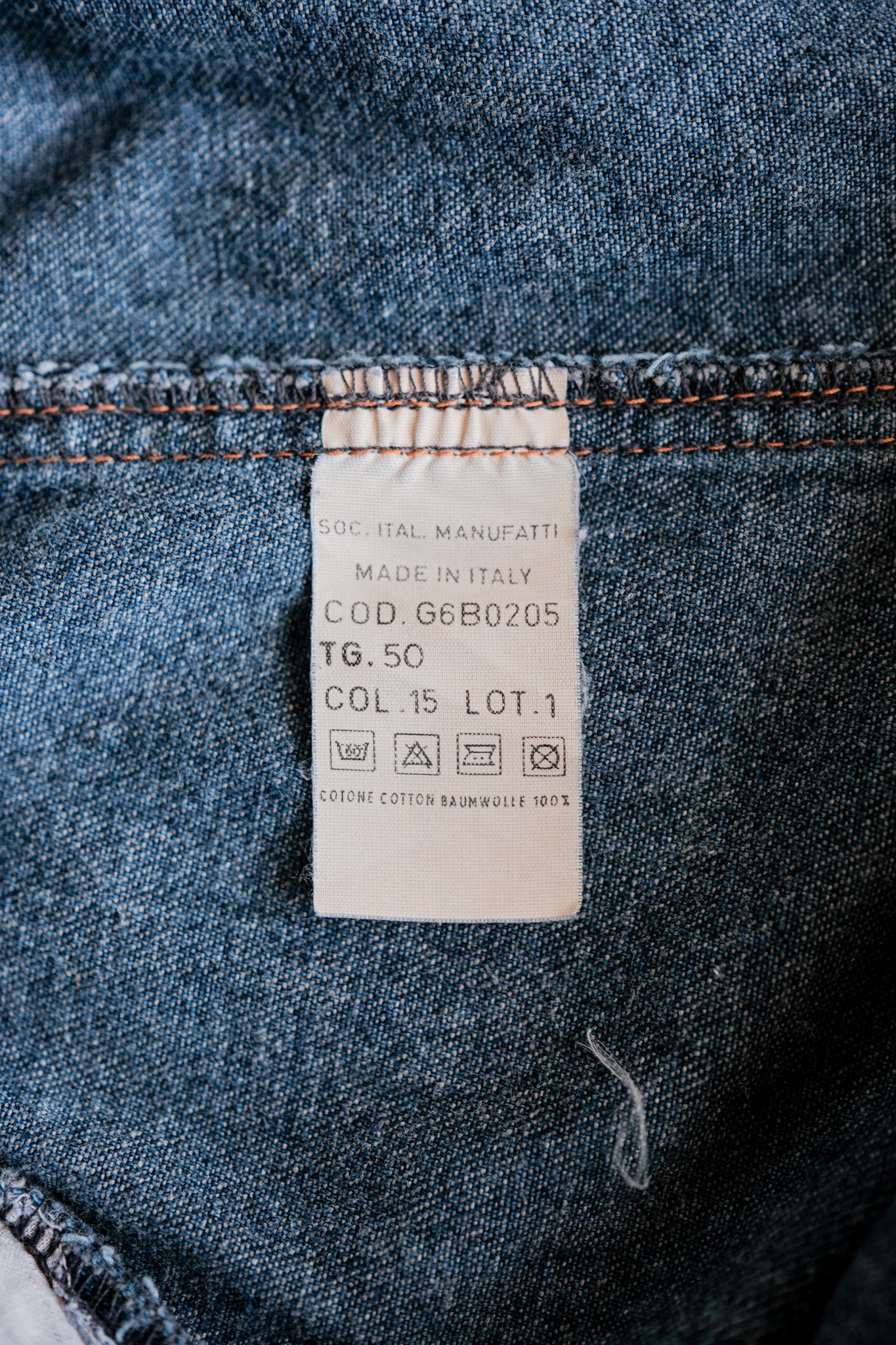 ［~80's］Old EMPORIO ARMANI Denim Bomber Jacket Size.50