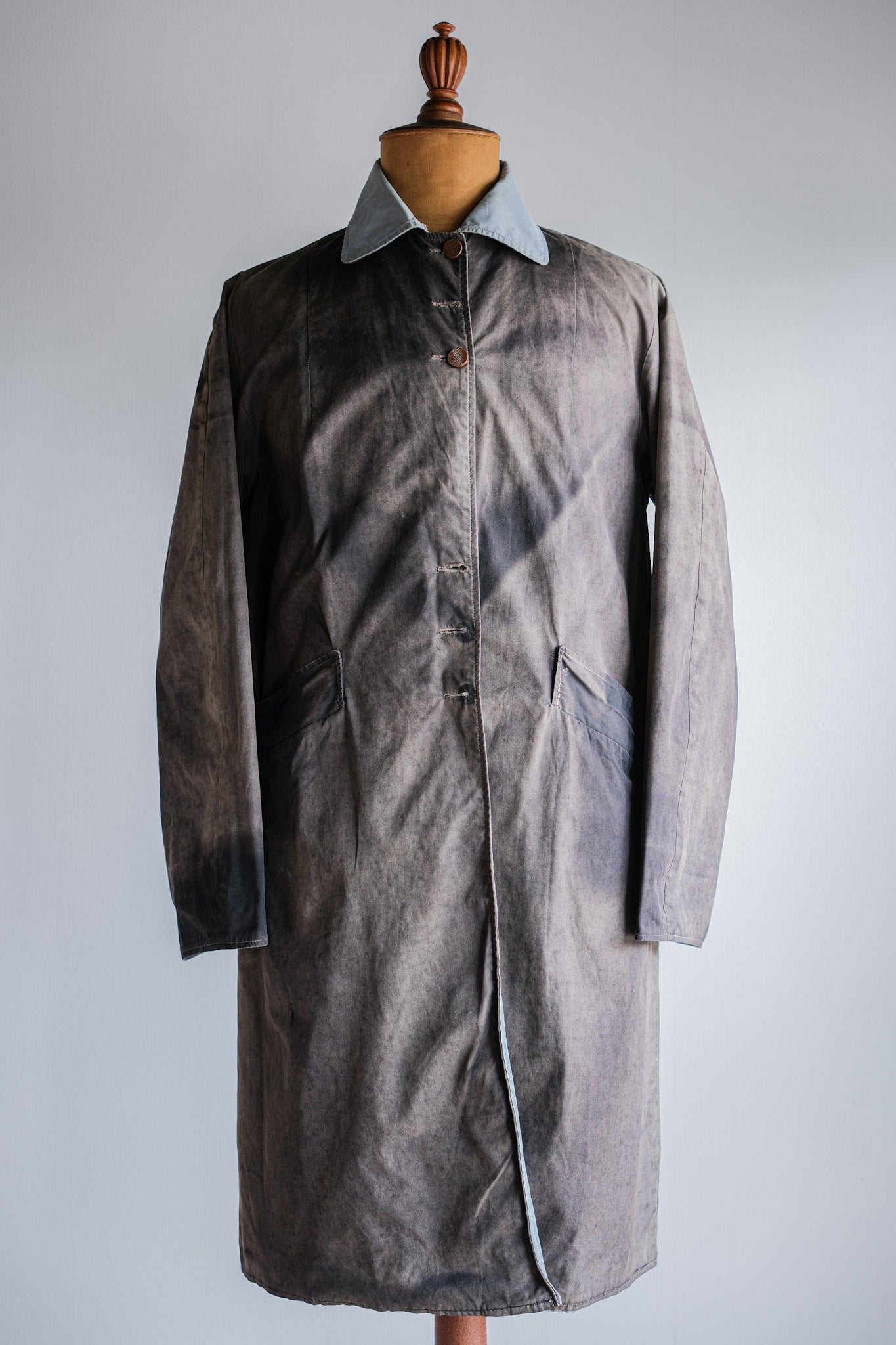 [~ 50's] French vintage Unknown Reversible Coat "Crazy Fade"