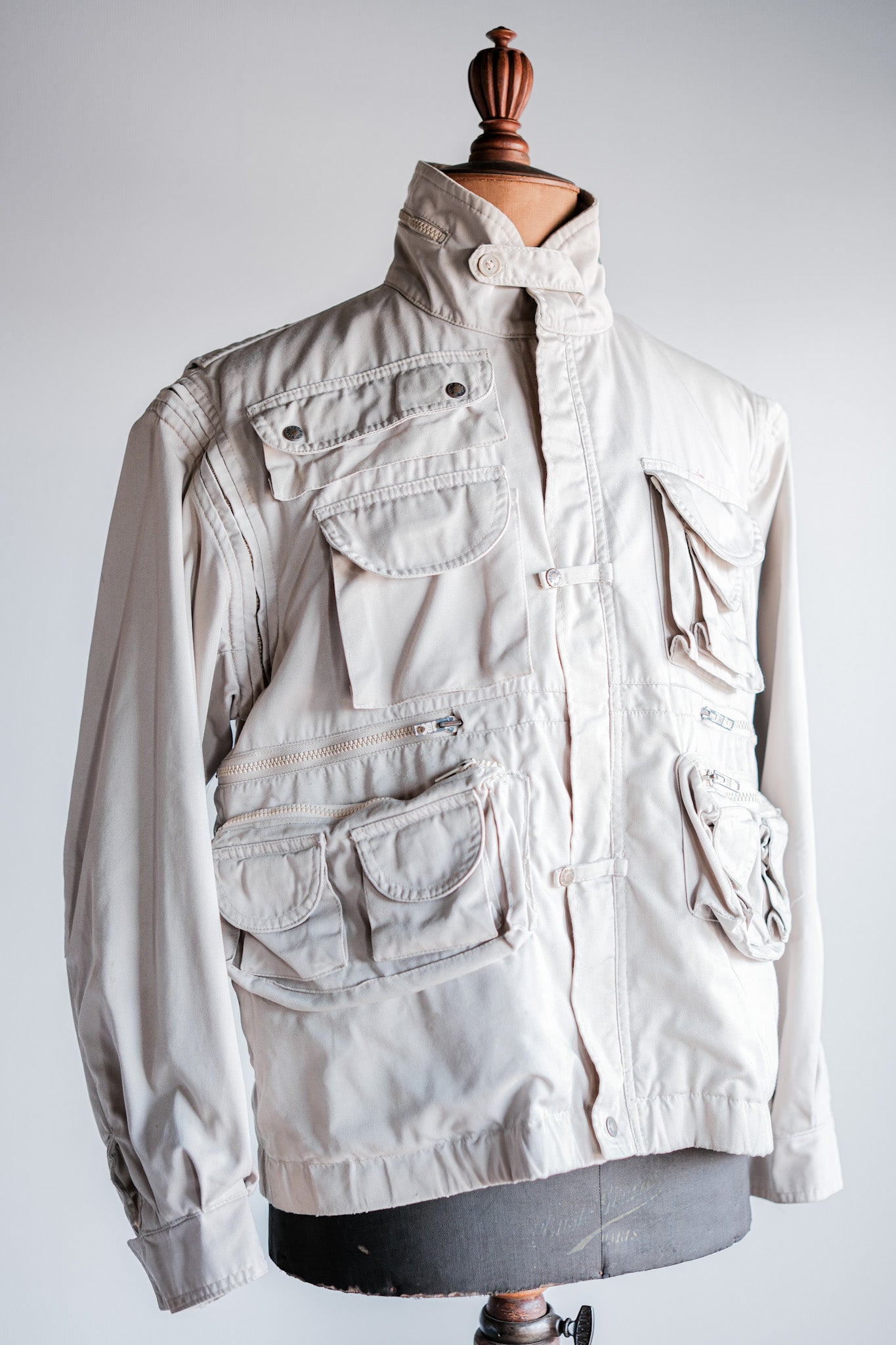 [~ 90's] เสื้อแจ็คเก็ต Multi Pocket Multi Pocket Old Renoma Paris