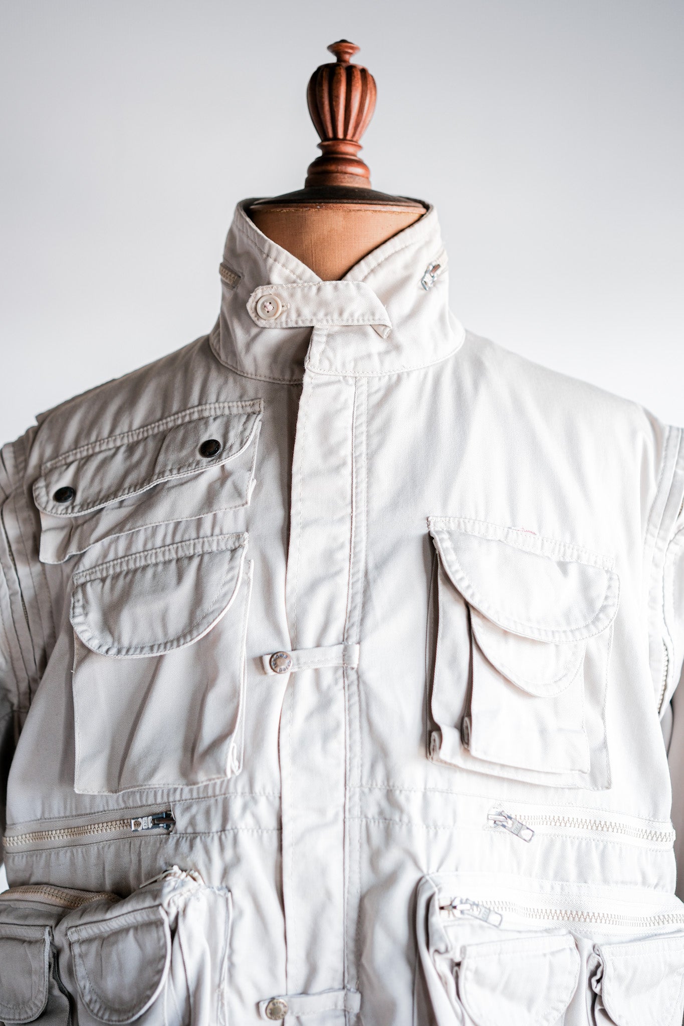 ［~90's］Old Renoma Paris Detachable Sleeve Multi Pocket Jacket
