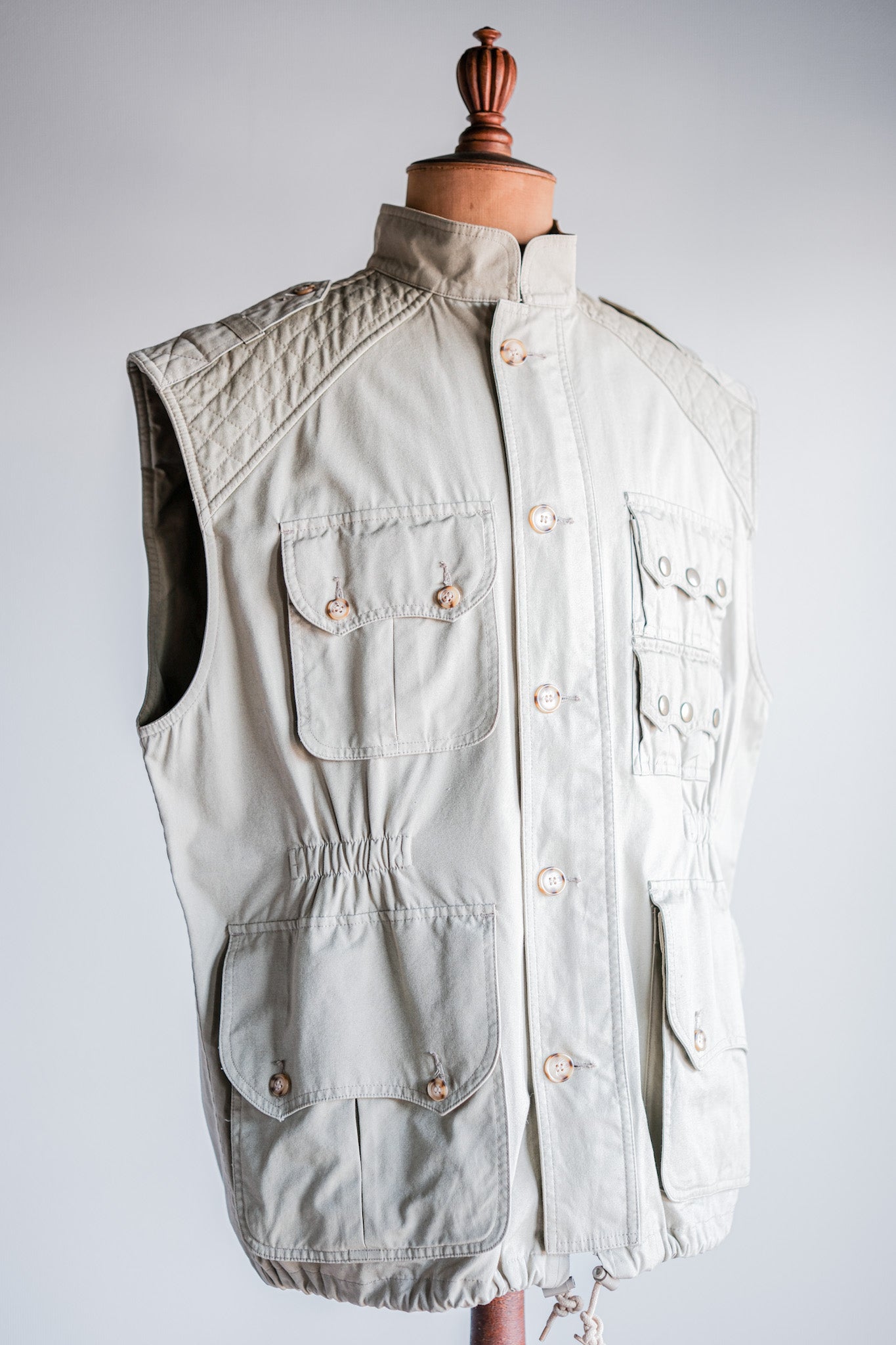[~ 90 년대] 빈티지 Willis & Geiger Cotton Hunting Vest Size.L