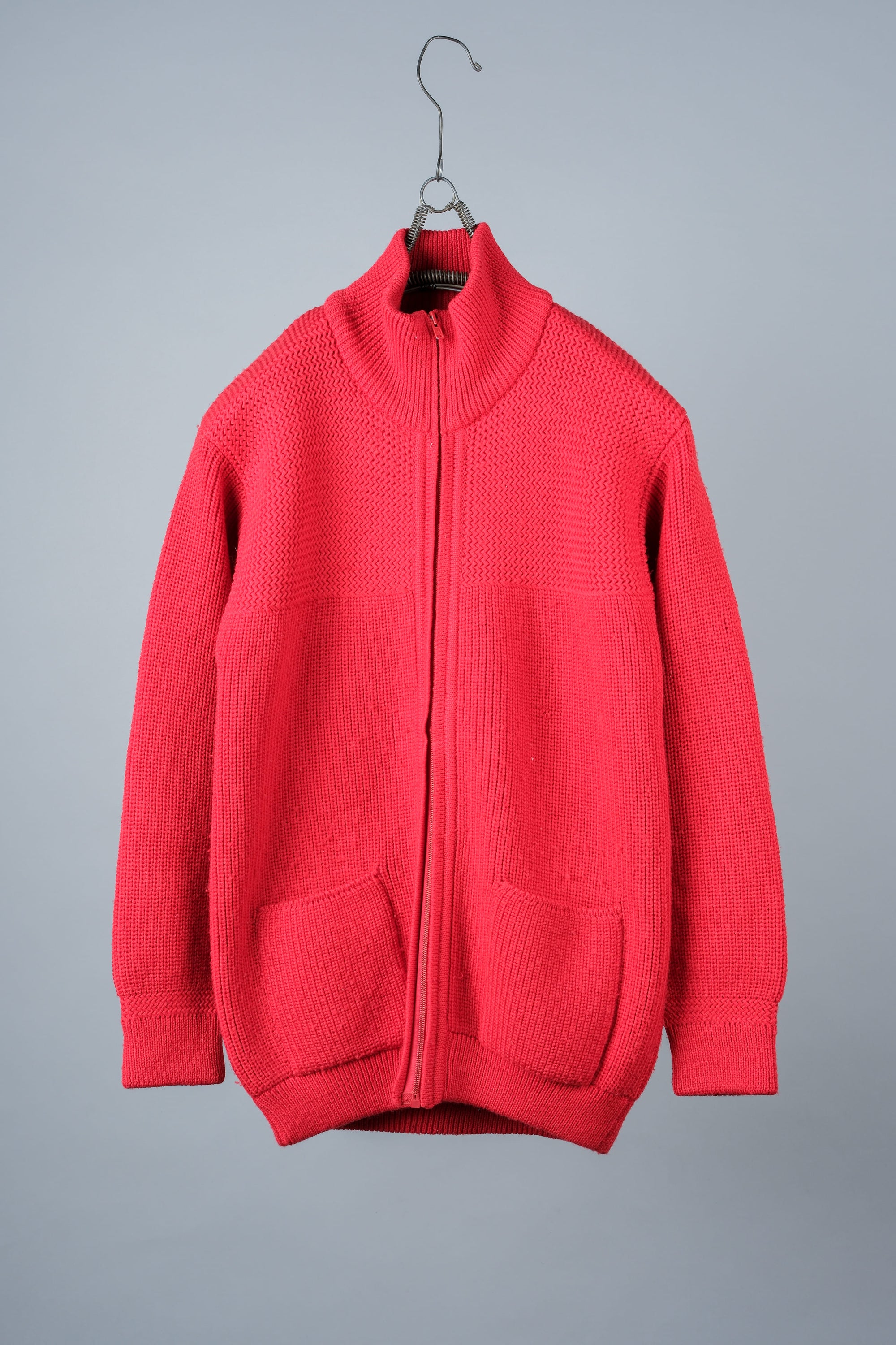 【~80's】Italian Vintage Wool Drivers Knit Size.50