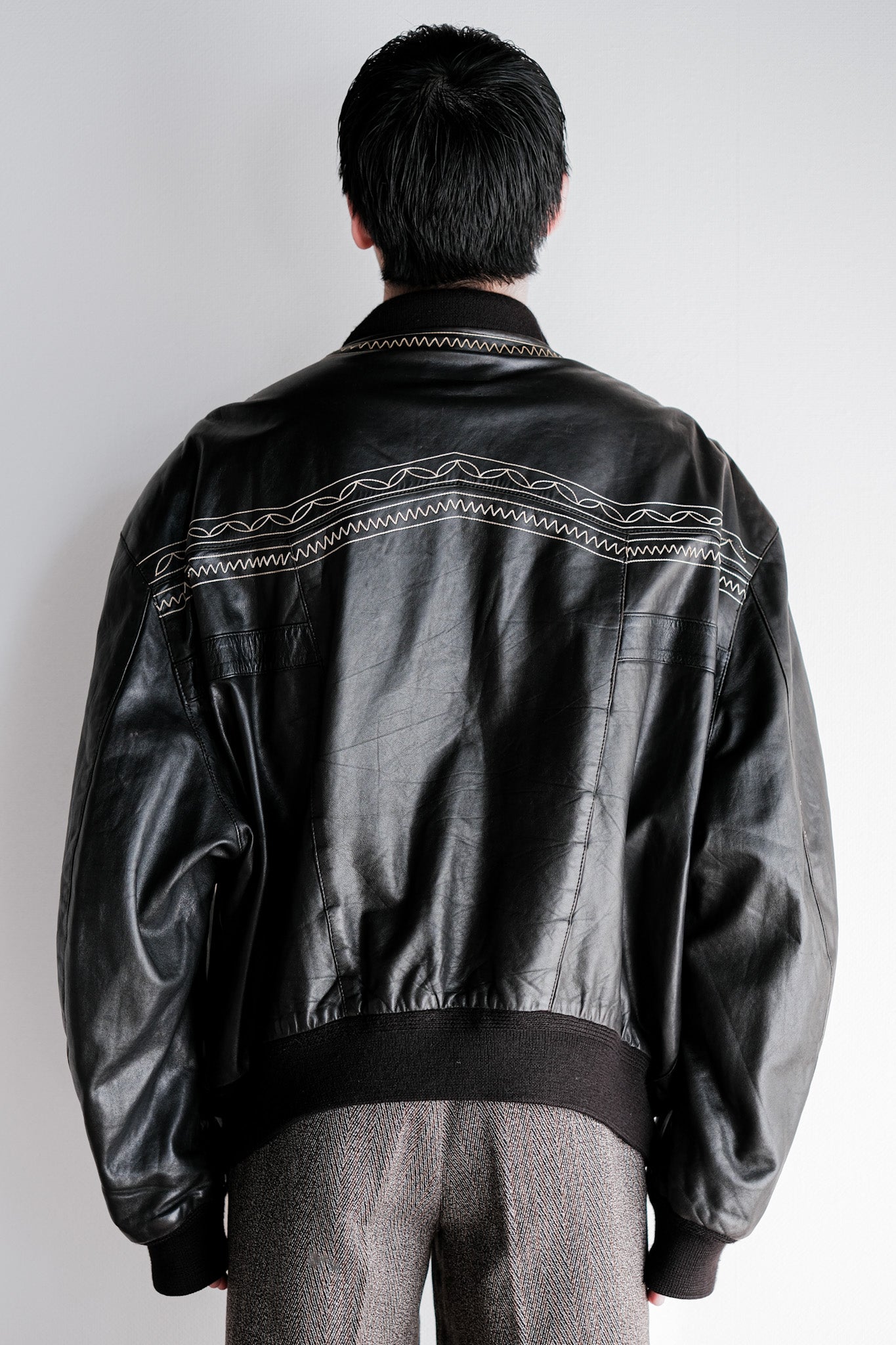 【~80's】Old SERAPHIN Lamb Leather Blouson Size.56