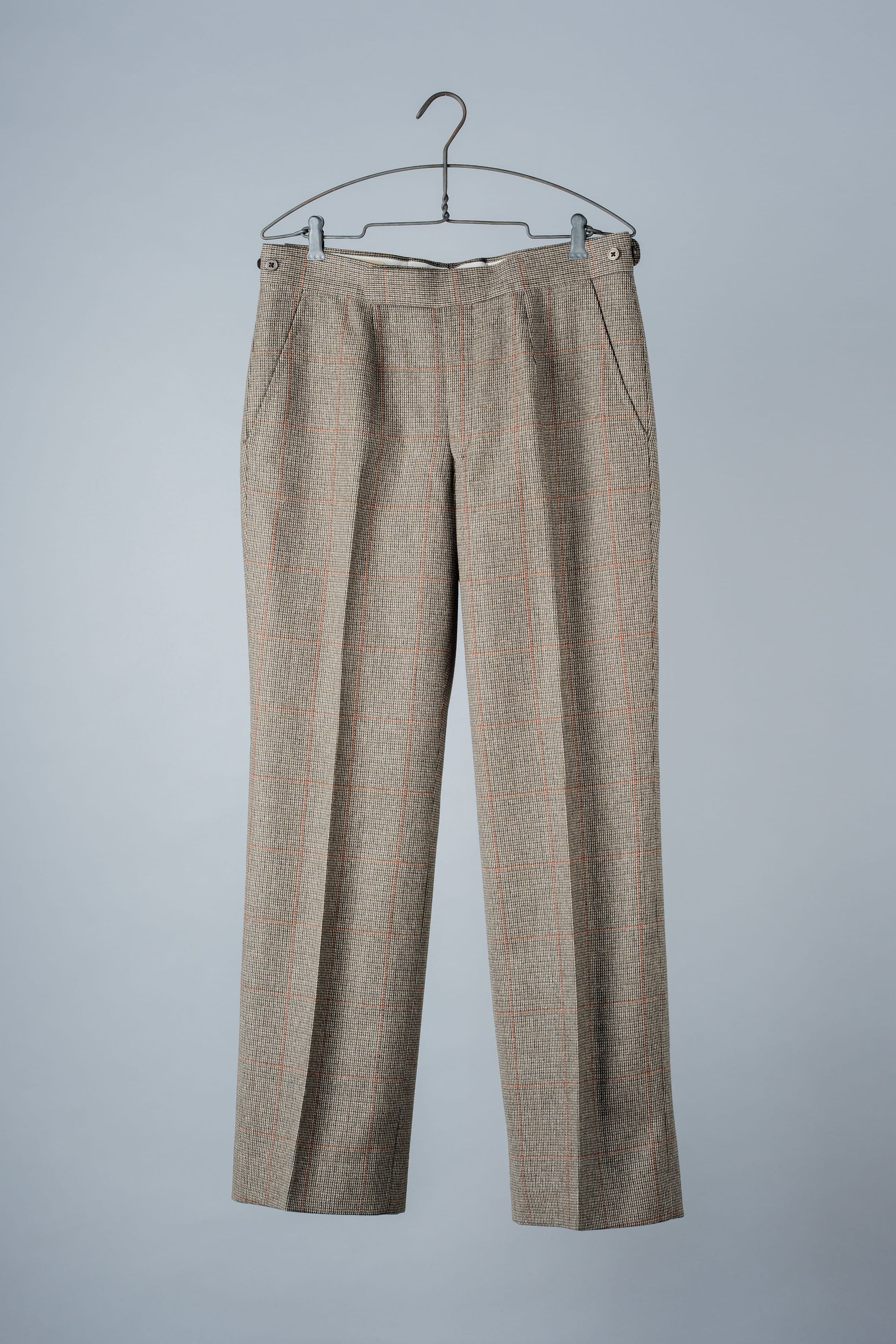 ［~70's］British Vintage Wool Plaid Trousers