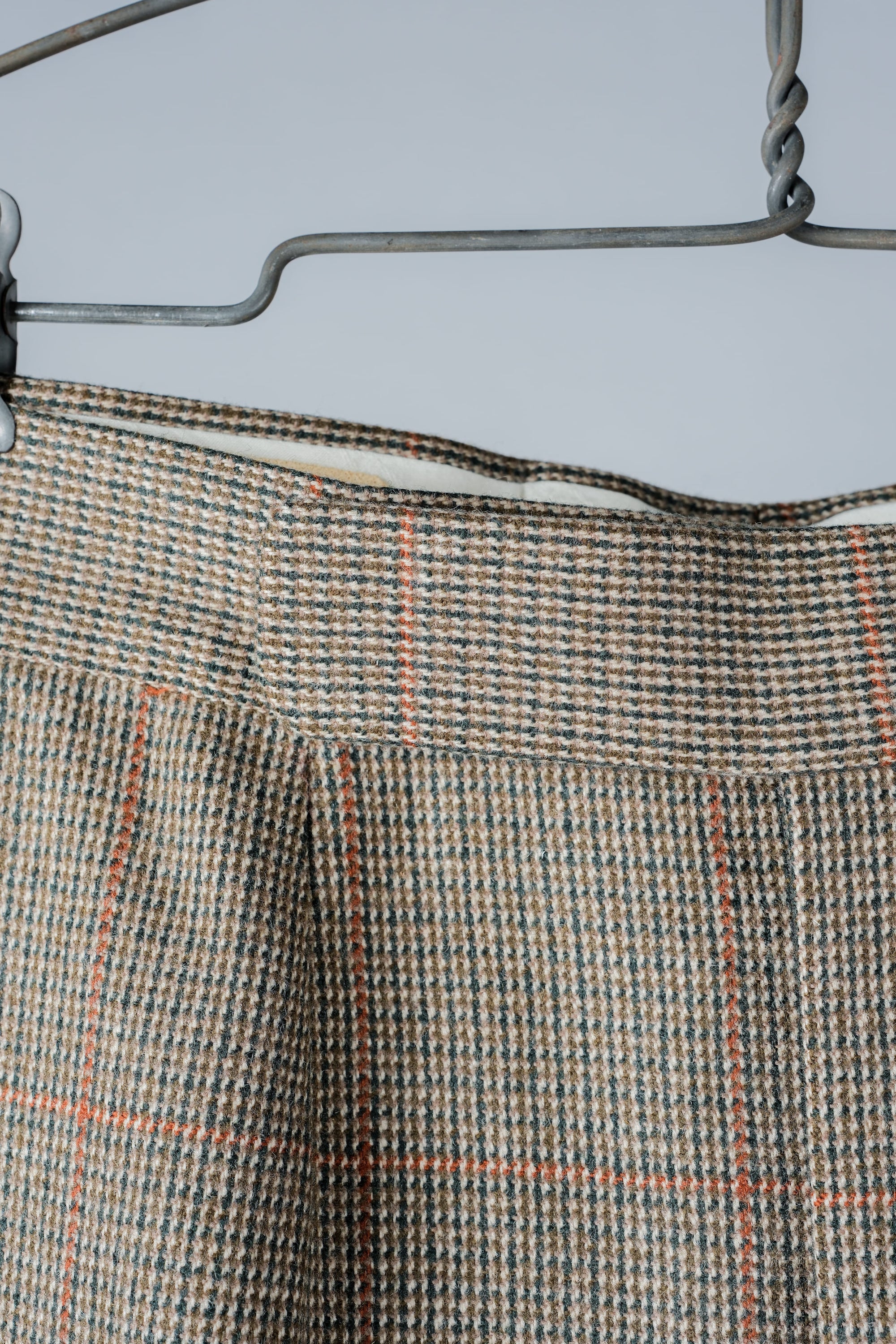 ［~70's］British Vintage Wool Plaid Trousers