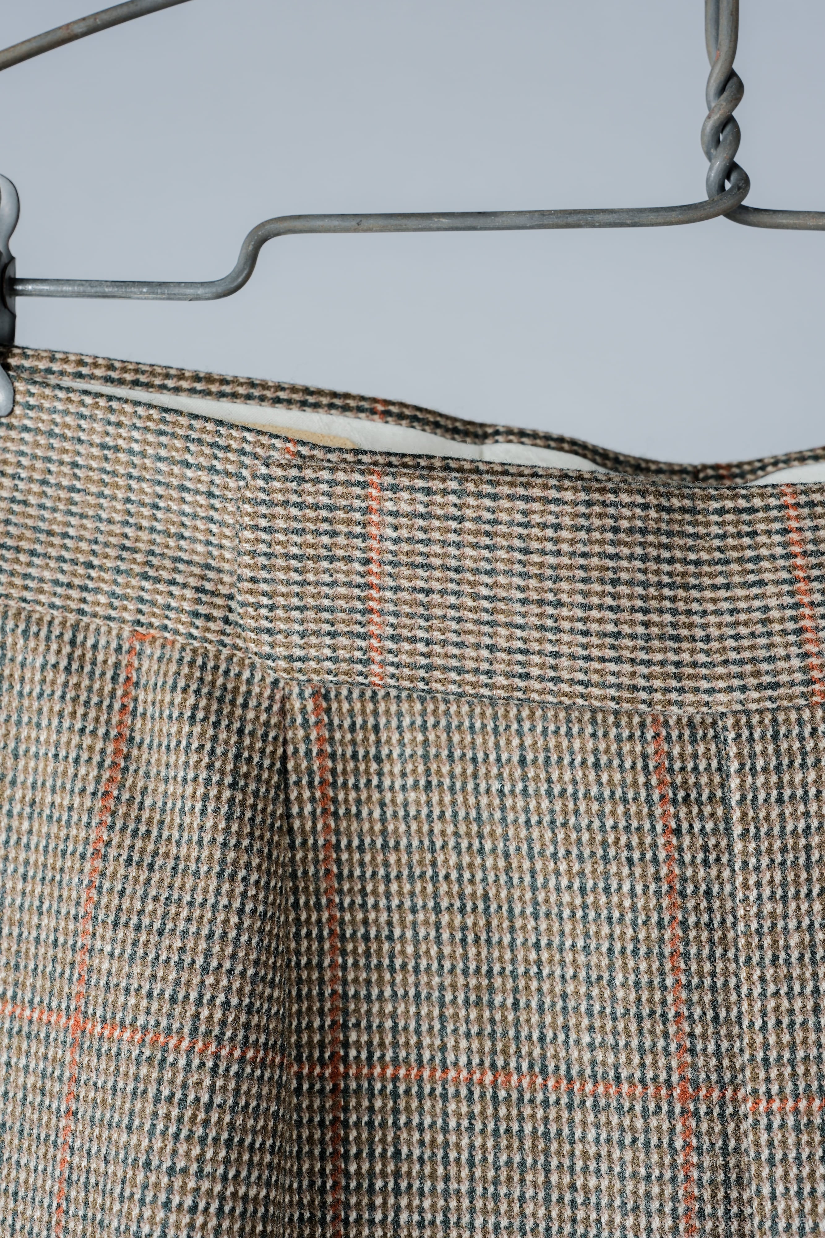 [~ 70's] British Vintage Wool Plaid Trousers