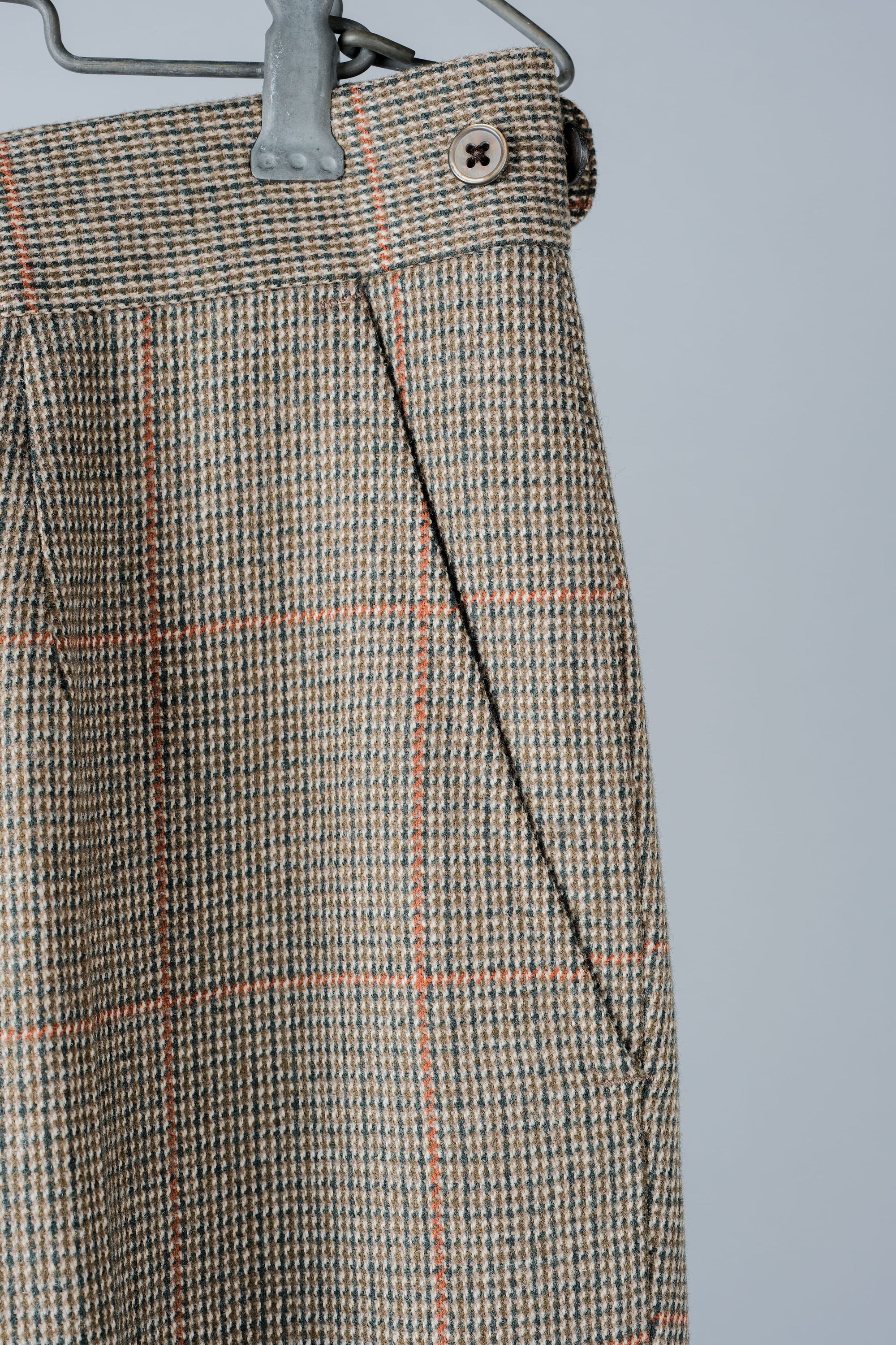 ［~70's］British Vintage Wool Plaid Trousers