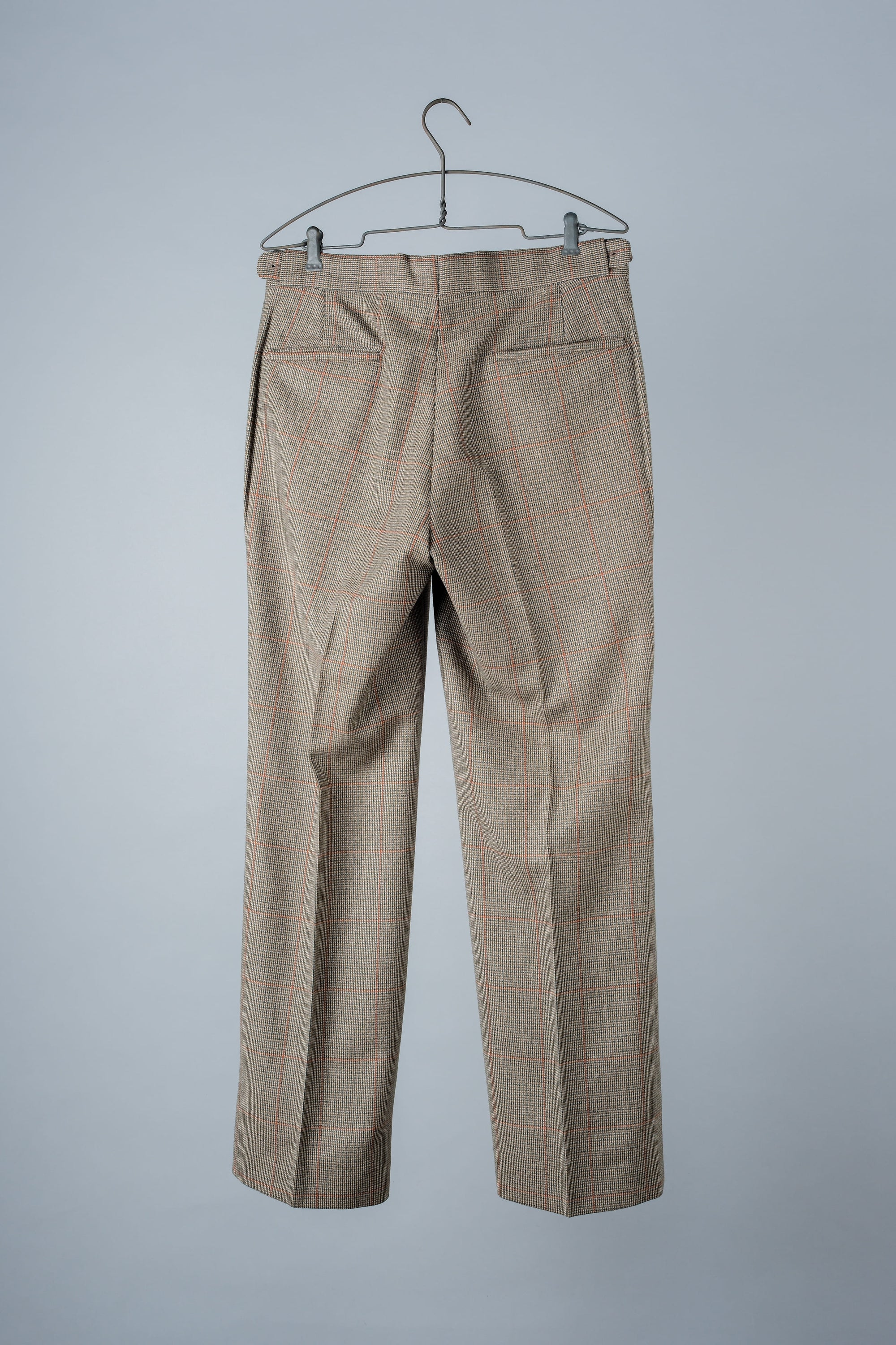 ［~70's］British Vintage Wool Plaid Trousers