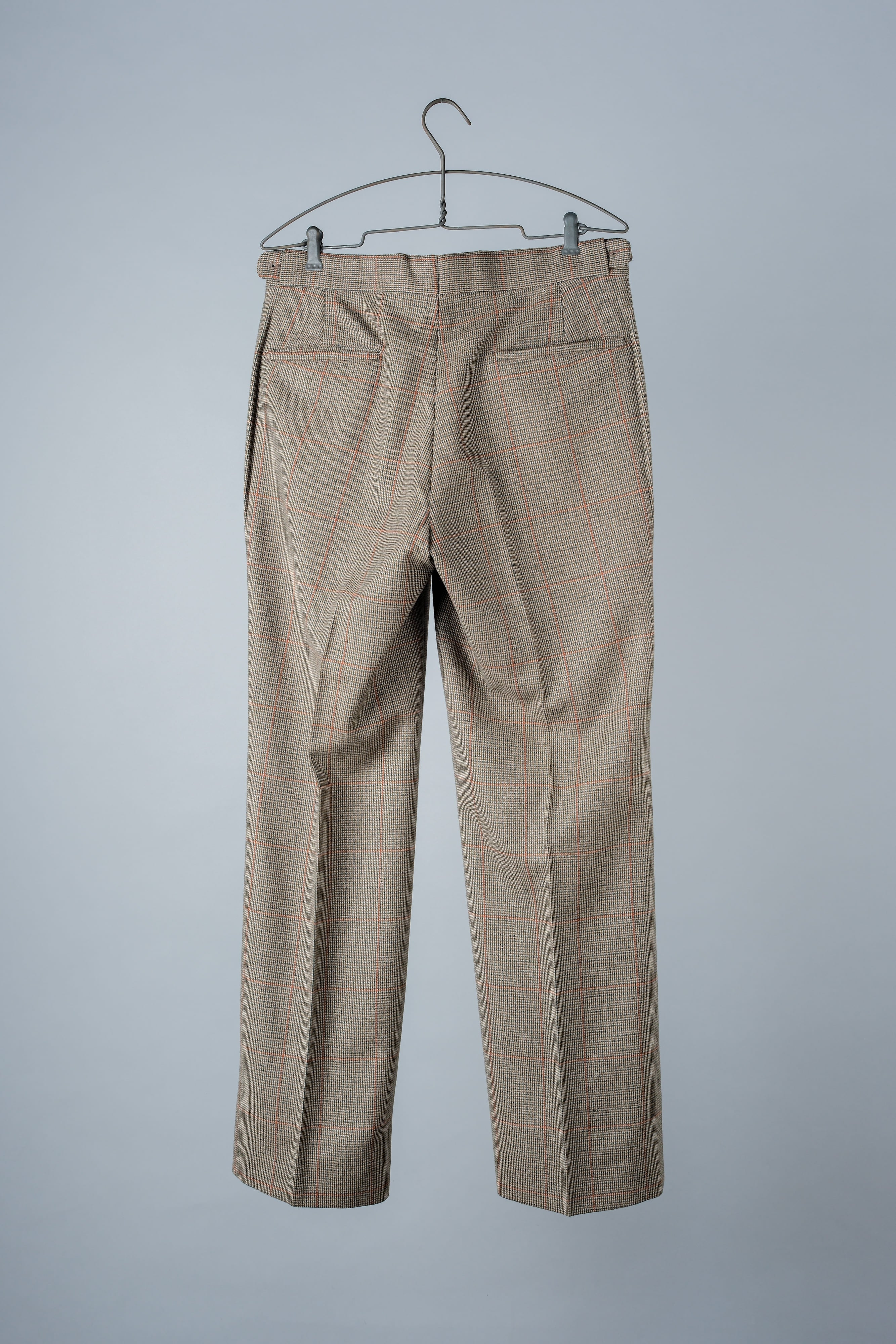 [~ 70's] British Vintage Wool Plaid Trousers