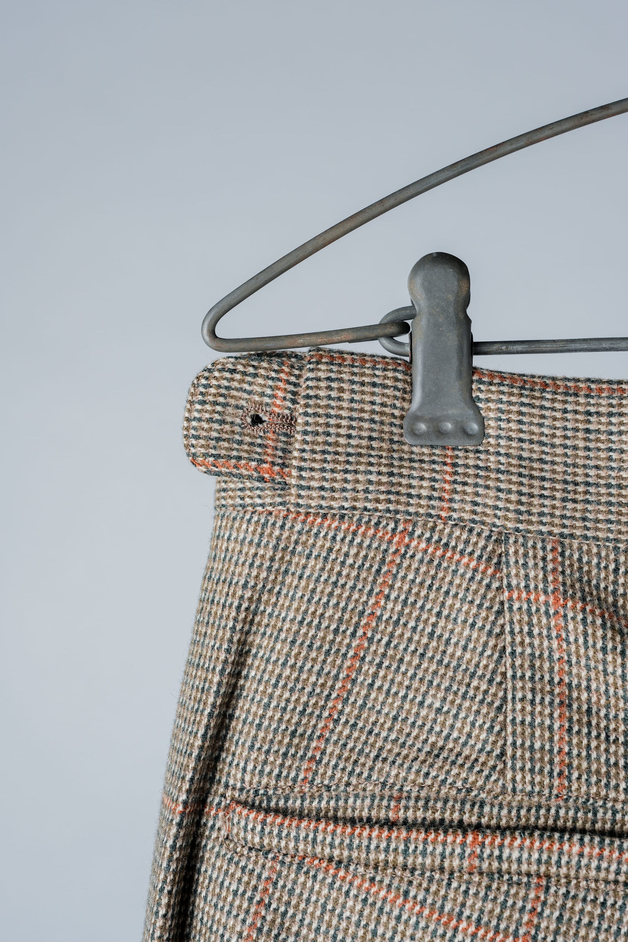 ［~70's］British Vintage Wool Plaid Trousers
