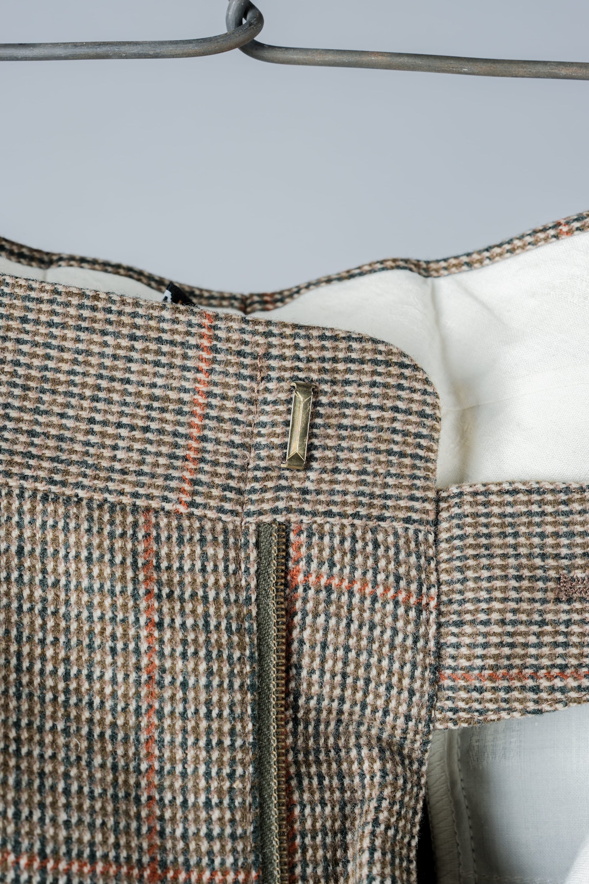 ［~70's］British Vintage Wool Plaid Trousers