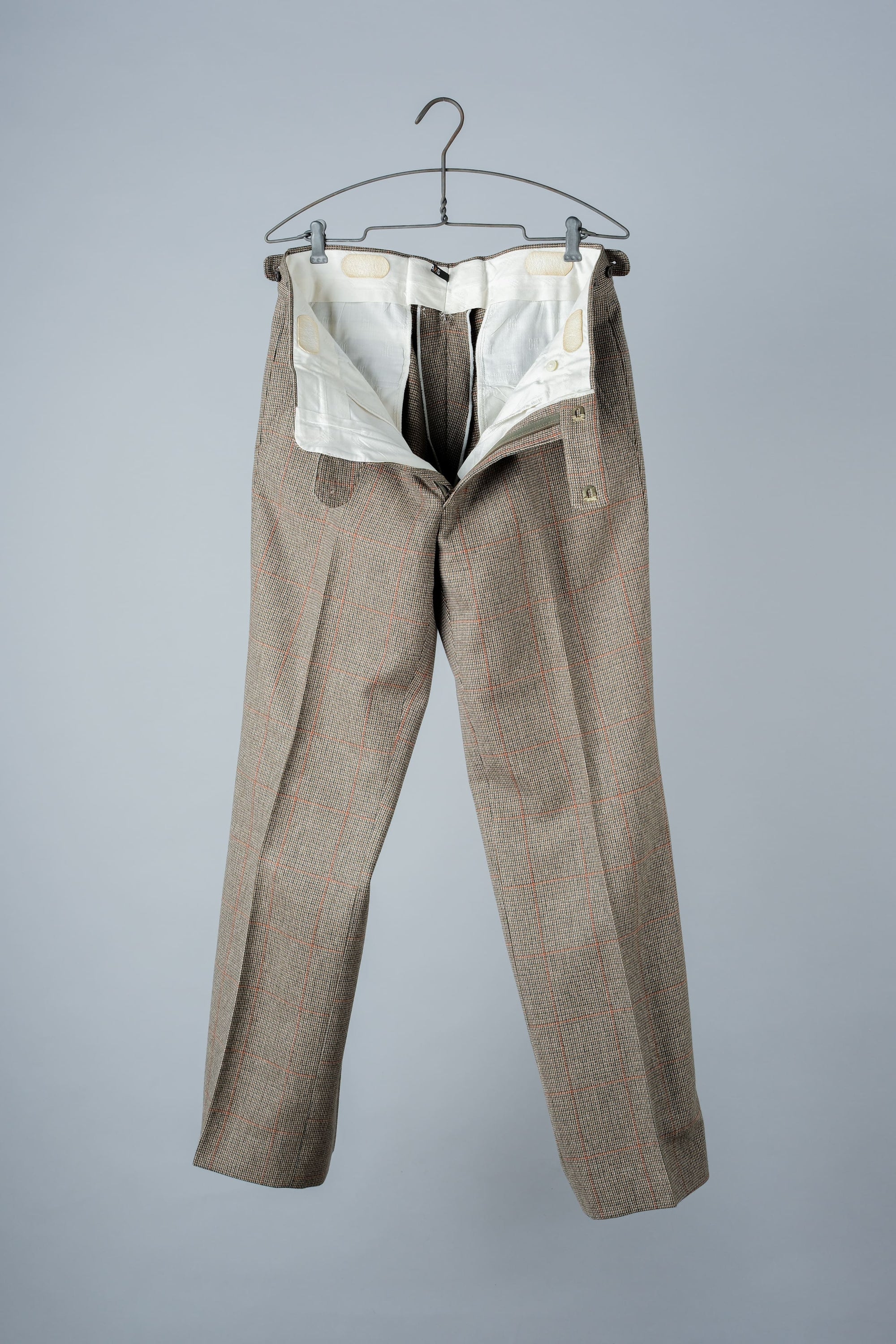 ［~70's］British Vintage Wool Plaid Trousers