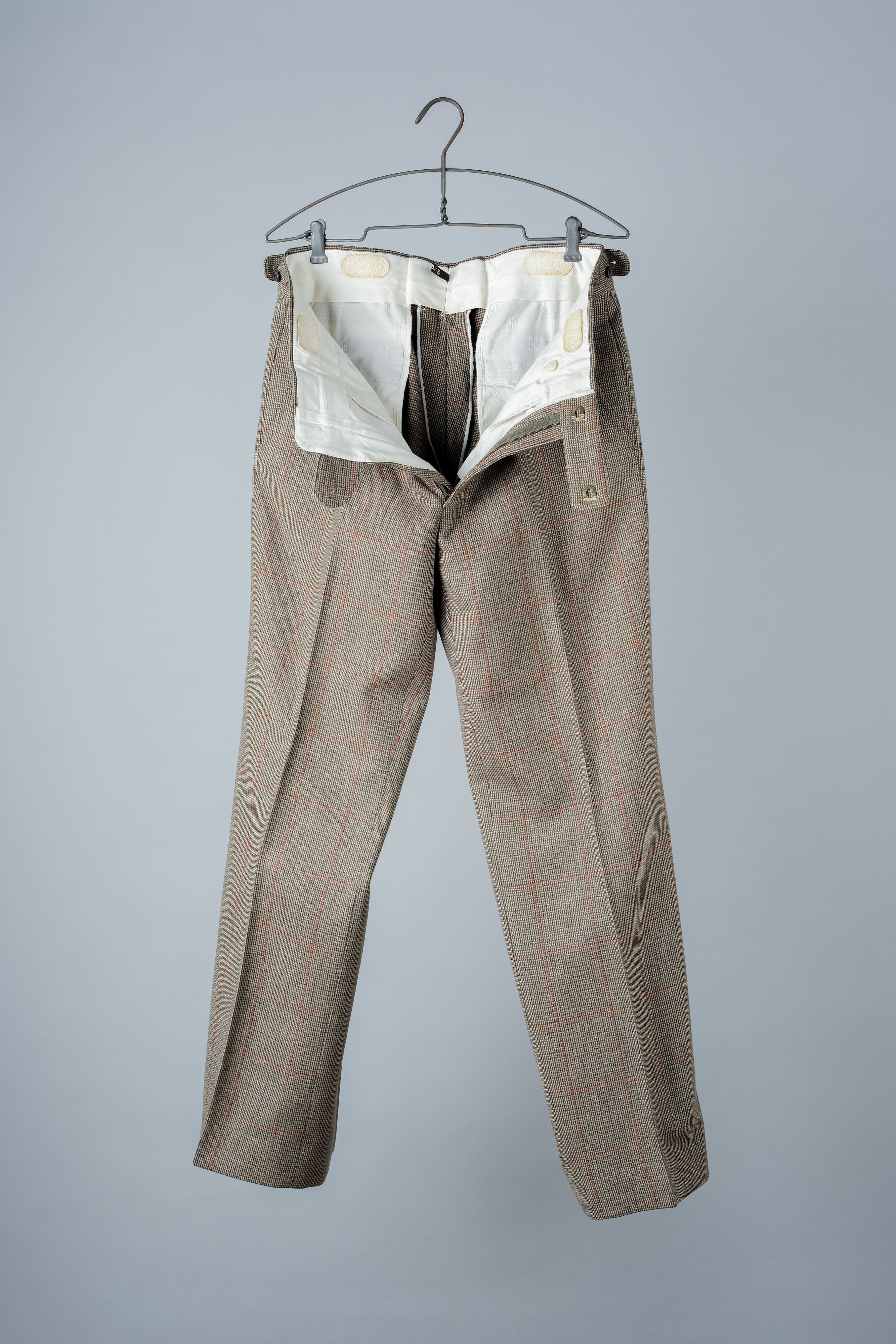 [~ 70's] British Vintage Wool Plaid Trousers