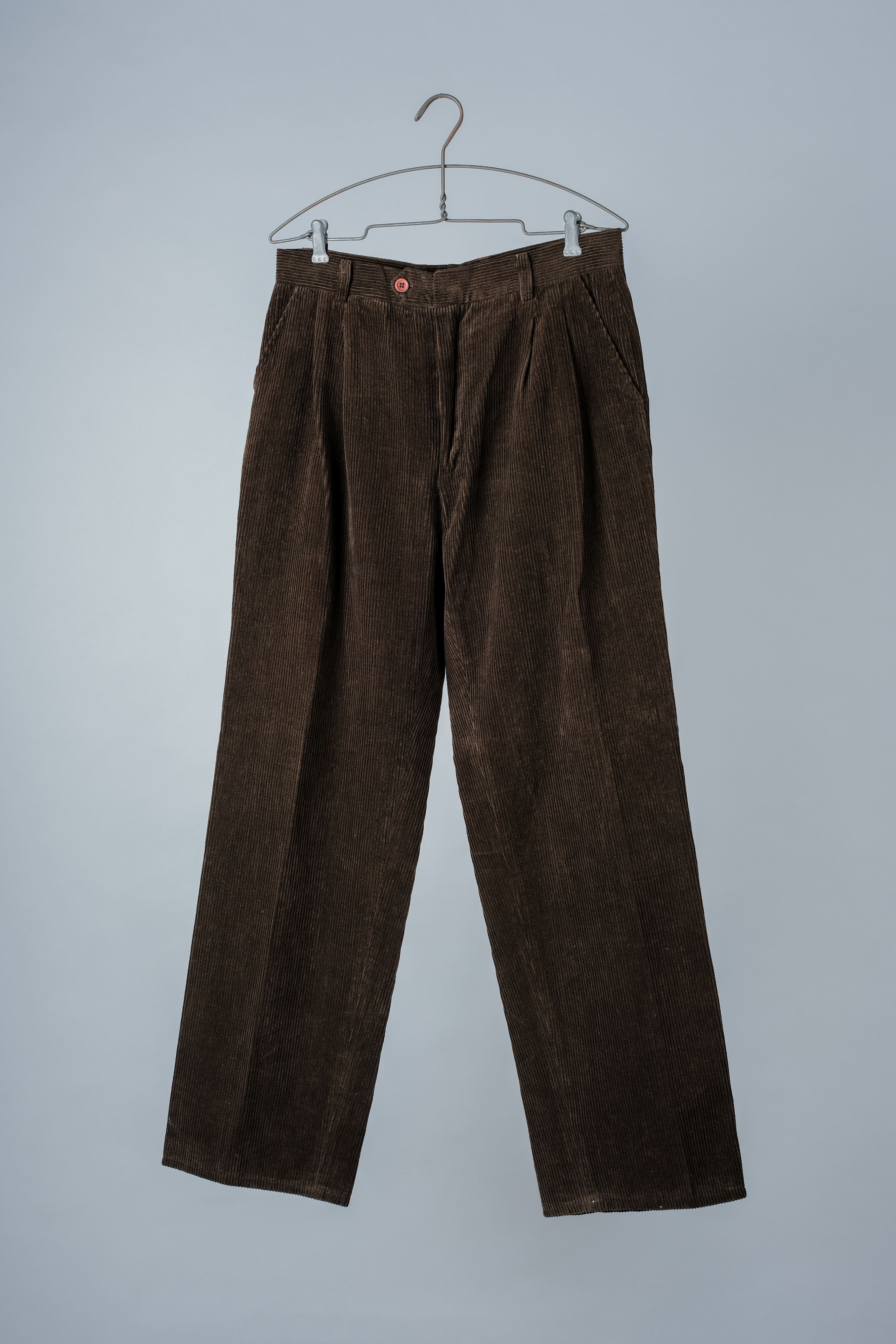 [~ 80's] Italian Vintage 2 TUCK CORDUROY TROUSERS SIZE.48