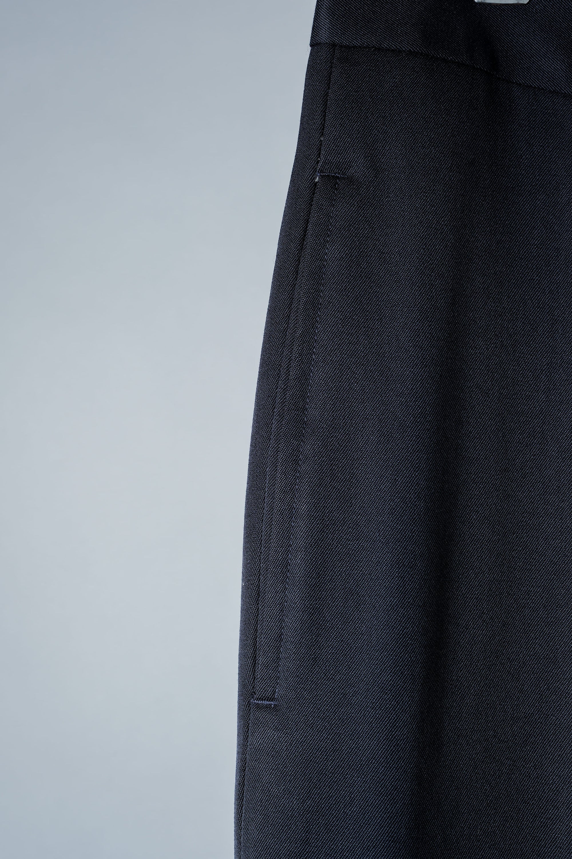 【~90's】Italian Vintage 1 Tuck Wool Gabardine Trousers Size.50