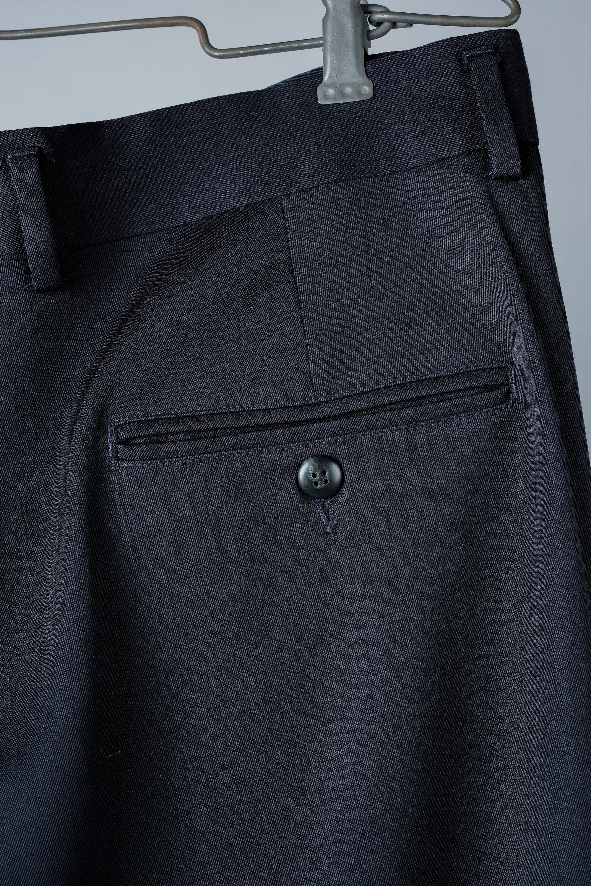 【~90's】Italian Vintage 1 Tuck Wool Gabardine Trousers Size.50