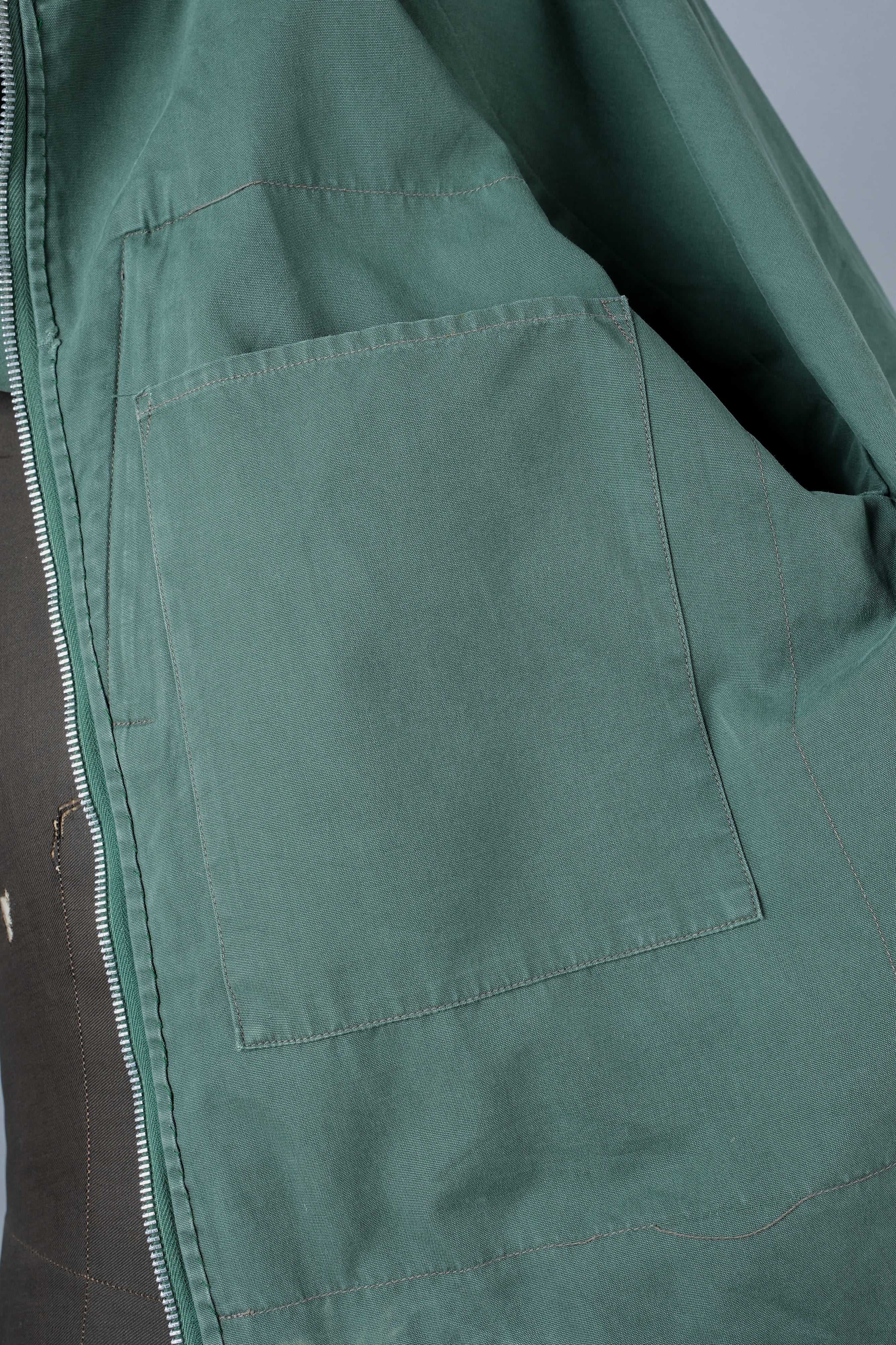 【~60's】British Vintage Ventile Cotton Hooded Cyclist Jacket "Greenspot NOMAD" "BERTRAM DUDLEY & SON"