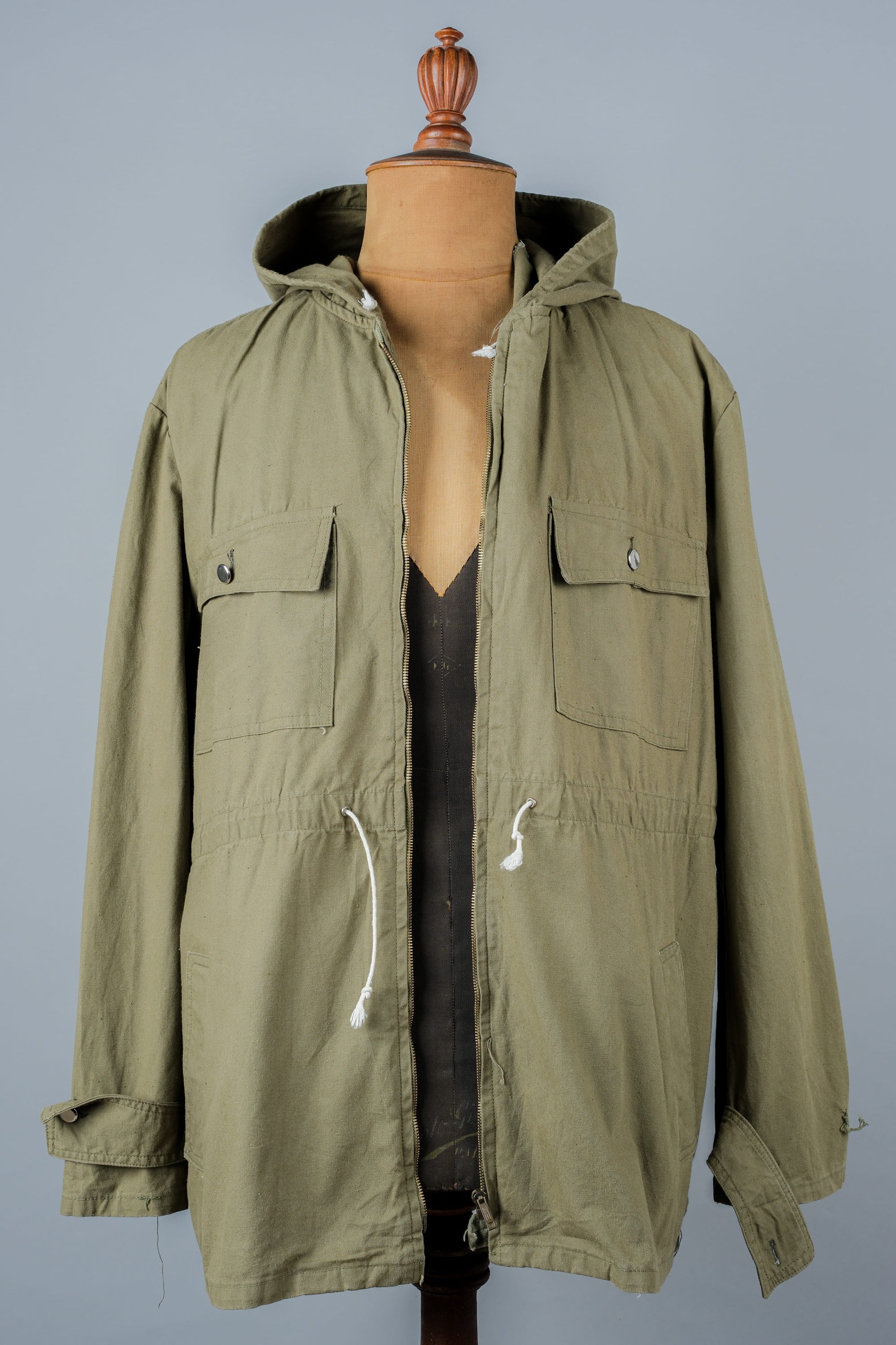 ［~70's］Europe Vintage Zip Up Hooded Jacket