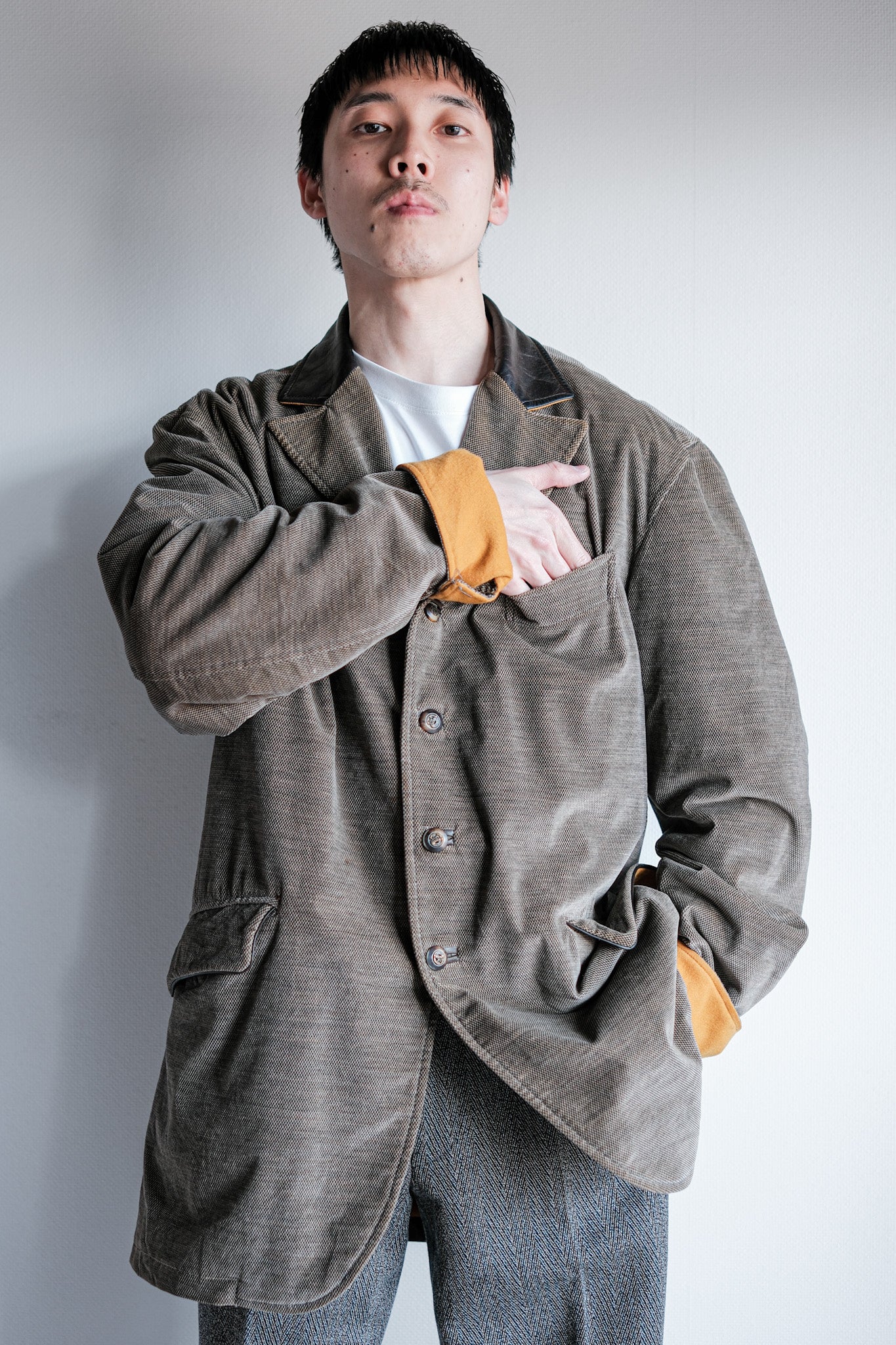 ［~00's］Old ARNYS PARIS Fish Mouth Lapel Jacket Size.52