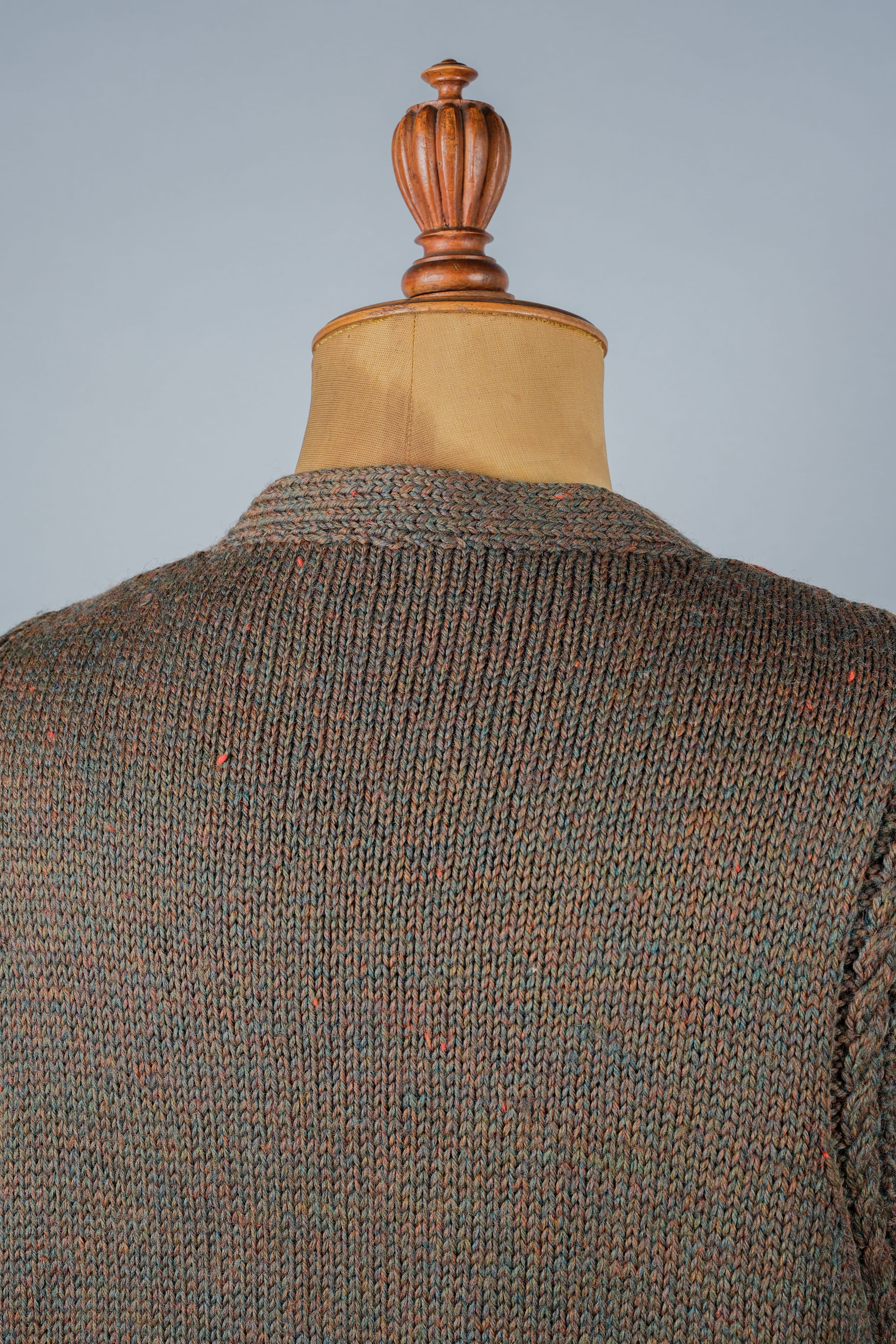 [~ 80's] British Vintage Mixed Wool Vest "Handmade"