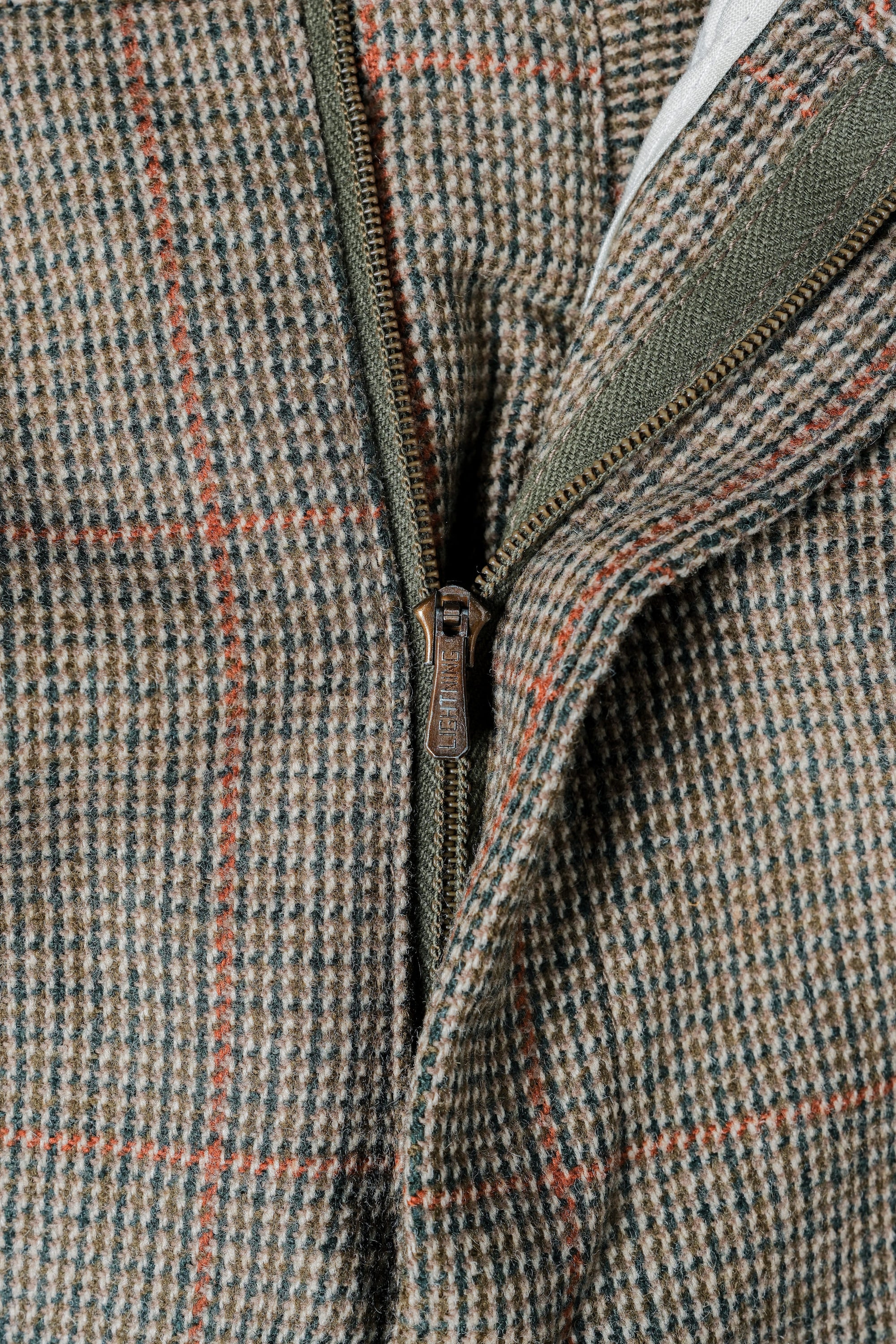 ［~70's］British Vintage Wool Plaid Trousers