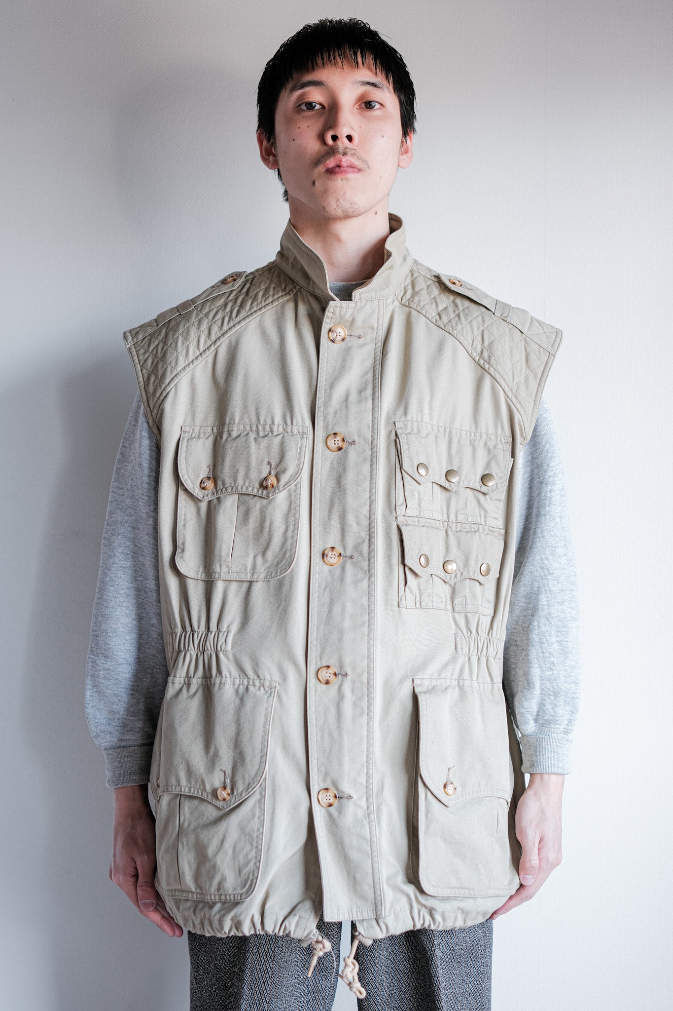 【~90's】Vintage Willis&Geiger Cotton Hunting Vest Size.L