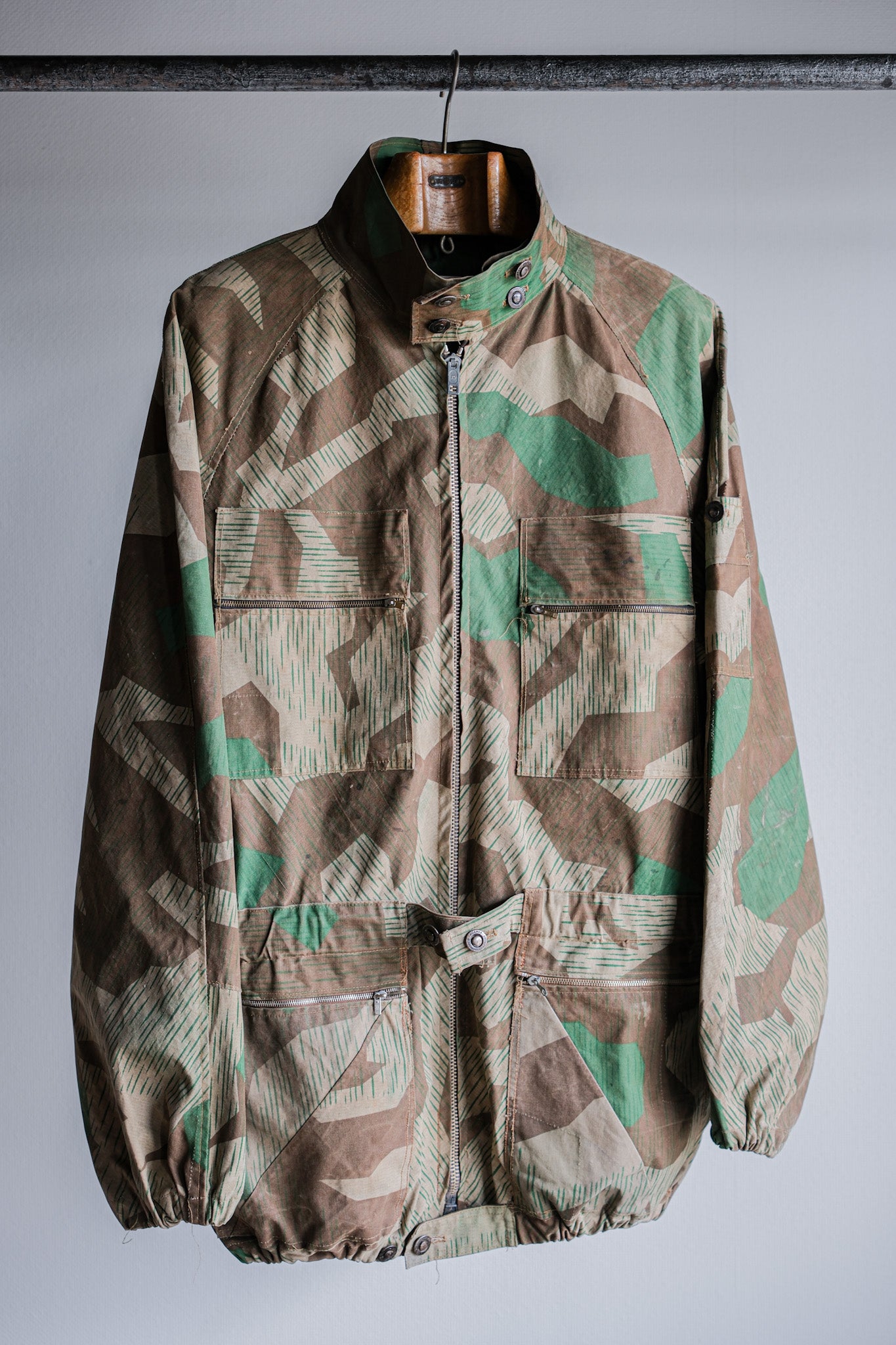 【~60's】German Vintage Splinter Camouflage Paratrooper Style Jacket