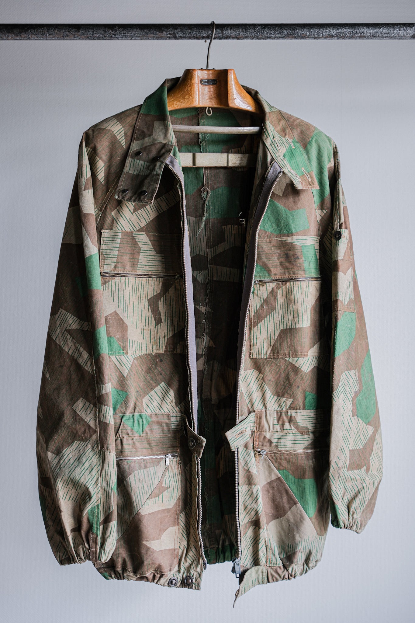 [~ 60's] German Vintage Splinter Camouflage Paratrooper Style Jacket