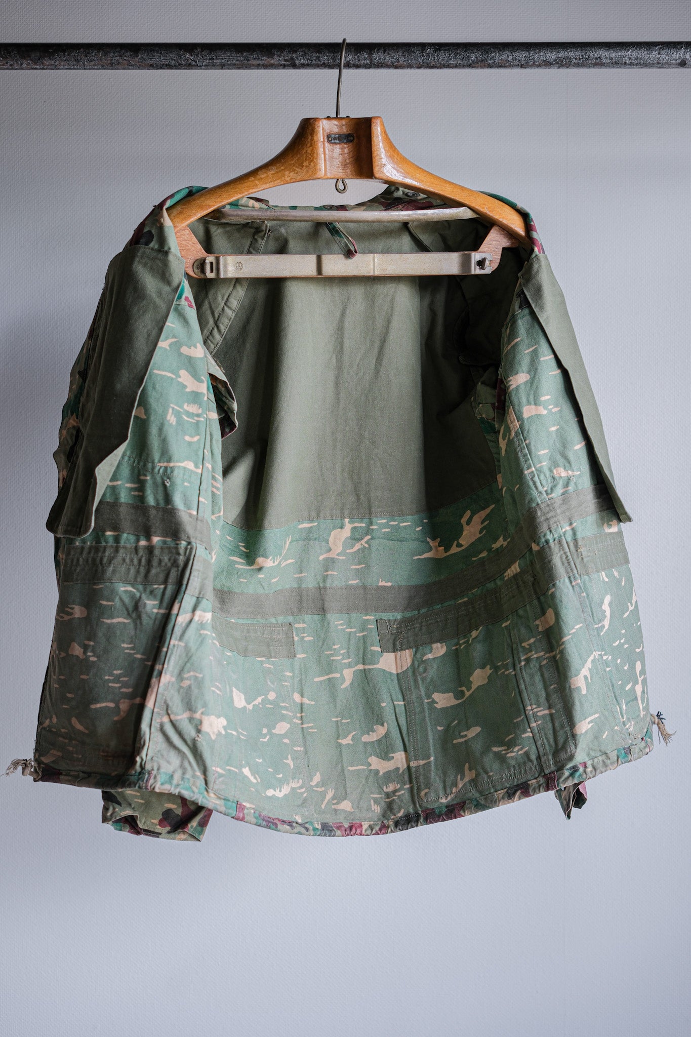 ［~60's］Spanish Army Green Amoeba Camouflage Paratrooper Jacket
