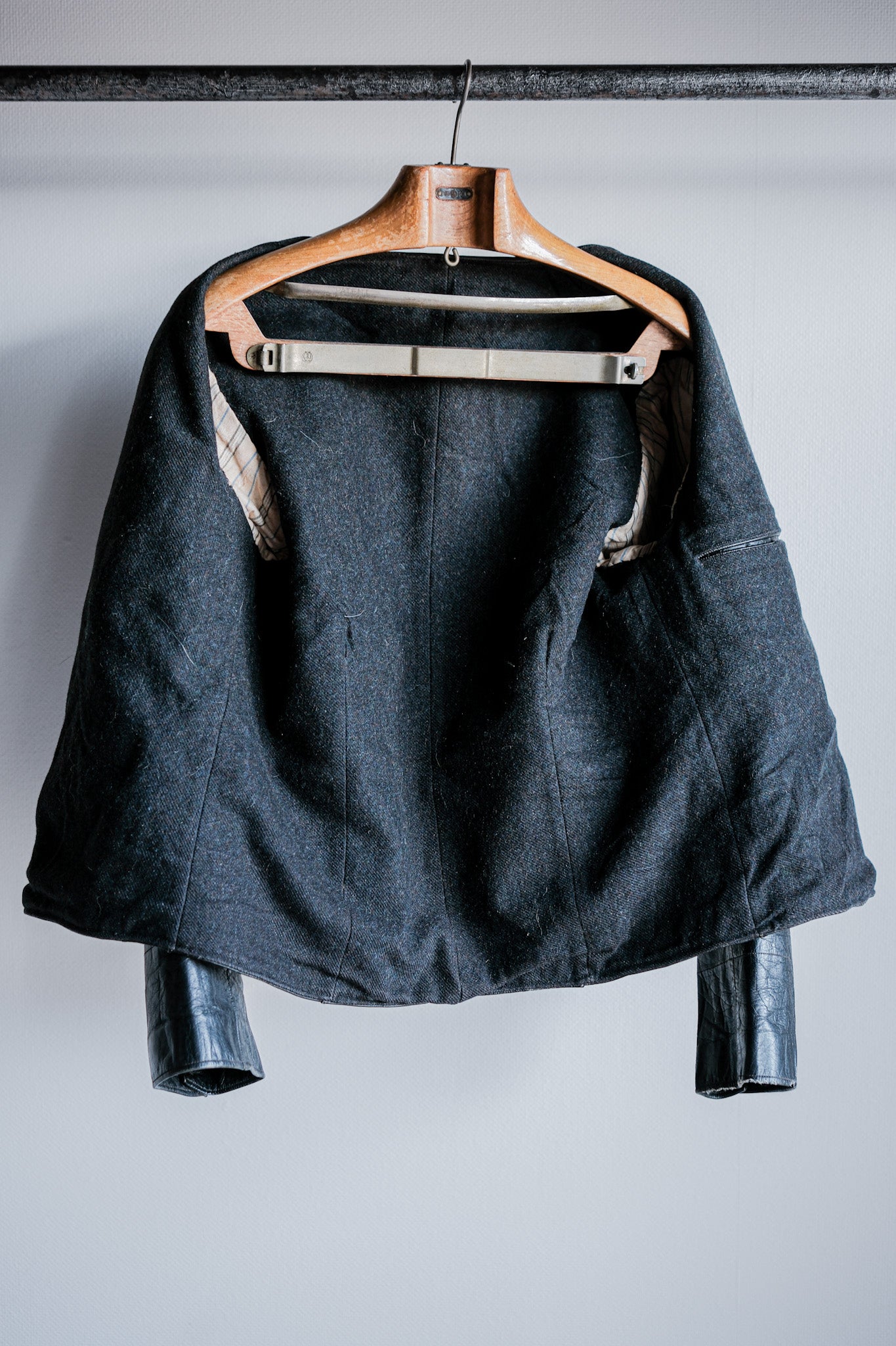 【~50's】French Vintage Leather Gilet Jacket