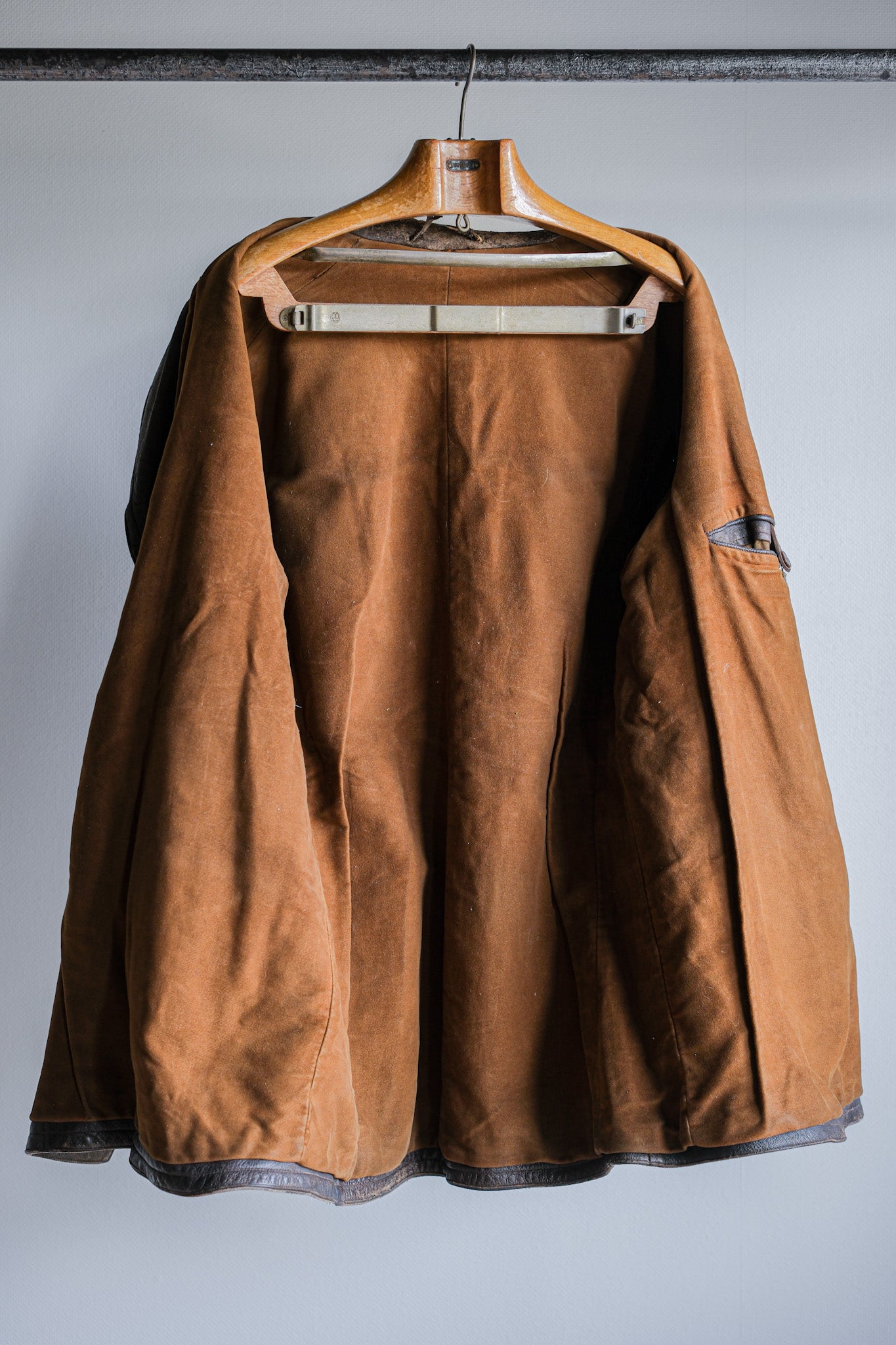［~40's］WWⅡ German Hitler-Jugend Double Breasted Motorcycle Leather Jacket