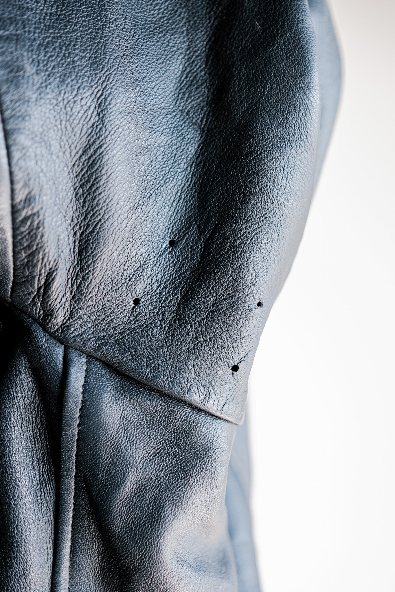 ［~70's］French Air Force Pilot Leather Jacket With Chin Strap & Liner Size.104L