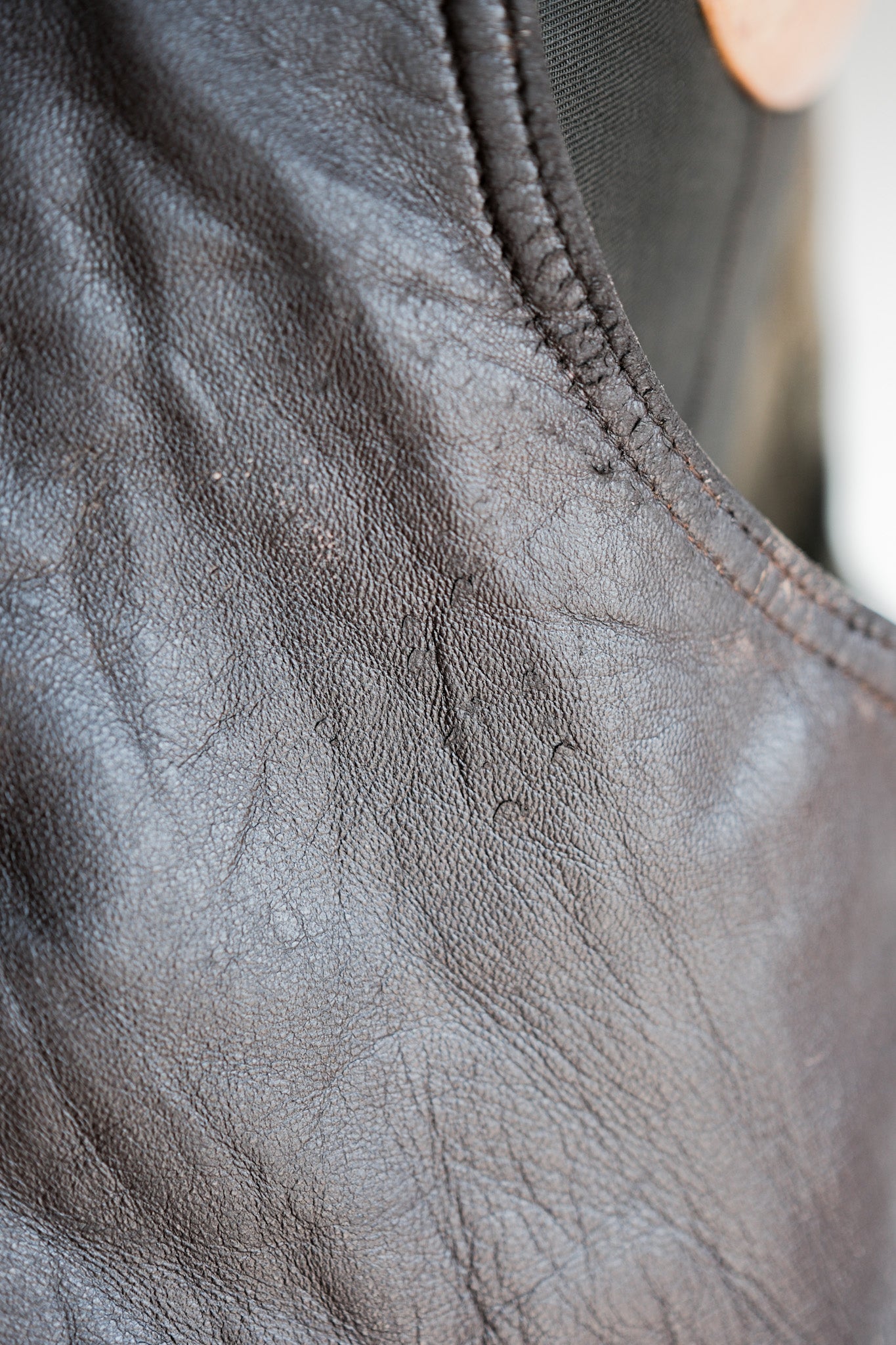 ［~40's］French Army Cavalier Leather Vest "Modified"