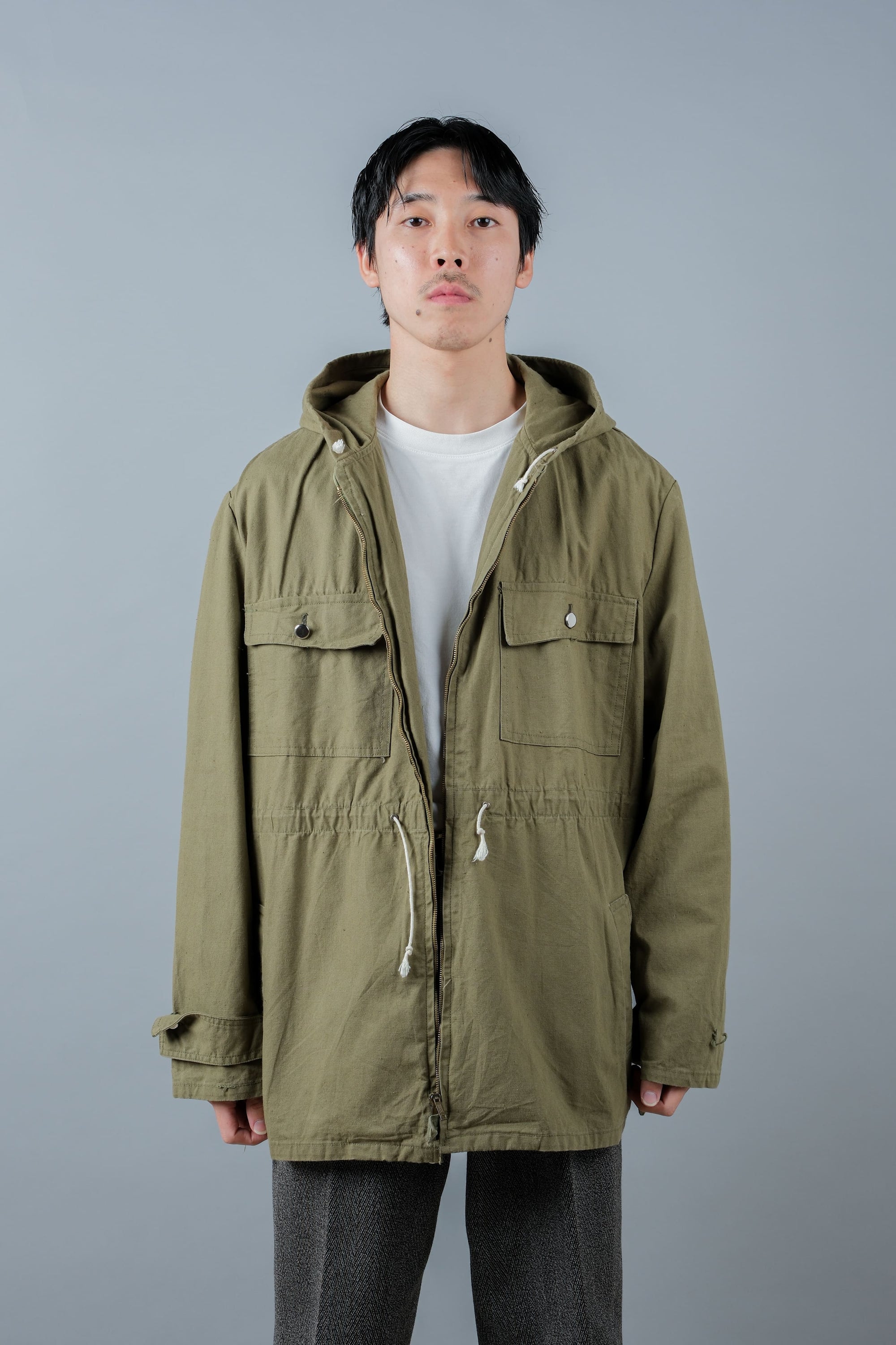 ［~70's］Europe Vintage Zip Up Hooded Jacket