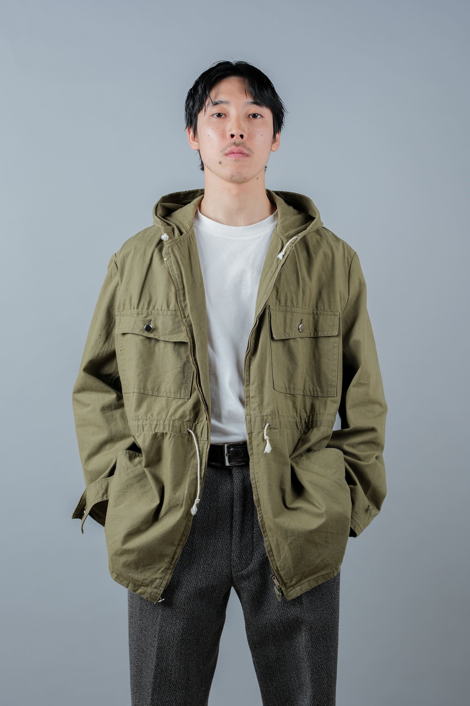［~70's］Europe Vintage Zip Up Hooded Jacket