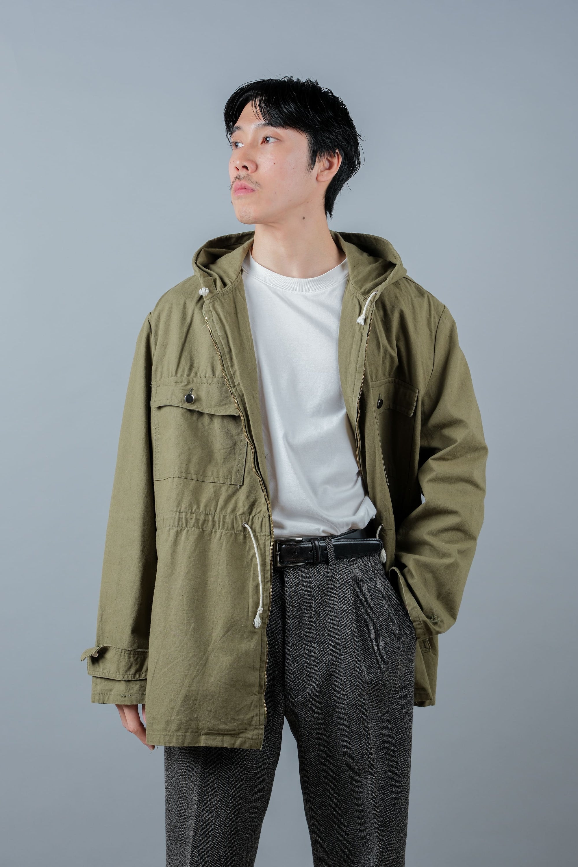 ［~70's］Europe Vintage Zip Up Hooded Jacket