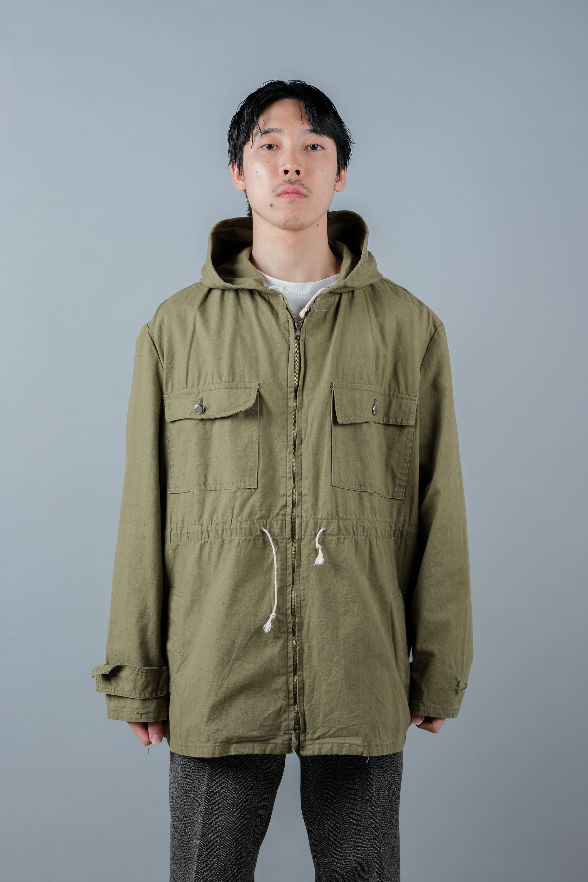 ［~70's］Europe Vintage Zip Up Hooded Jacket