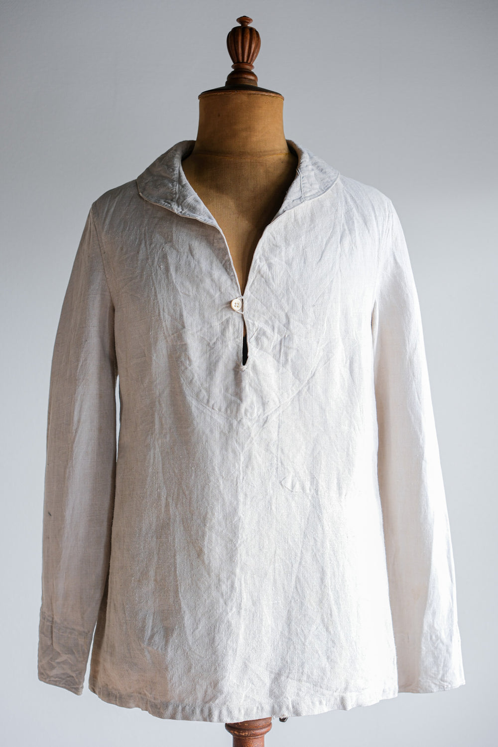 ［~30's］French Navy Linen Sailor Work Smock Size.B4 "Marine Nationale"