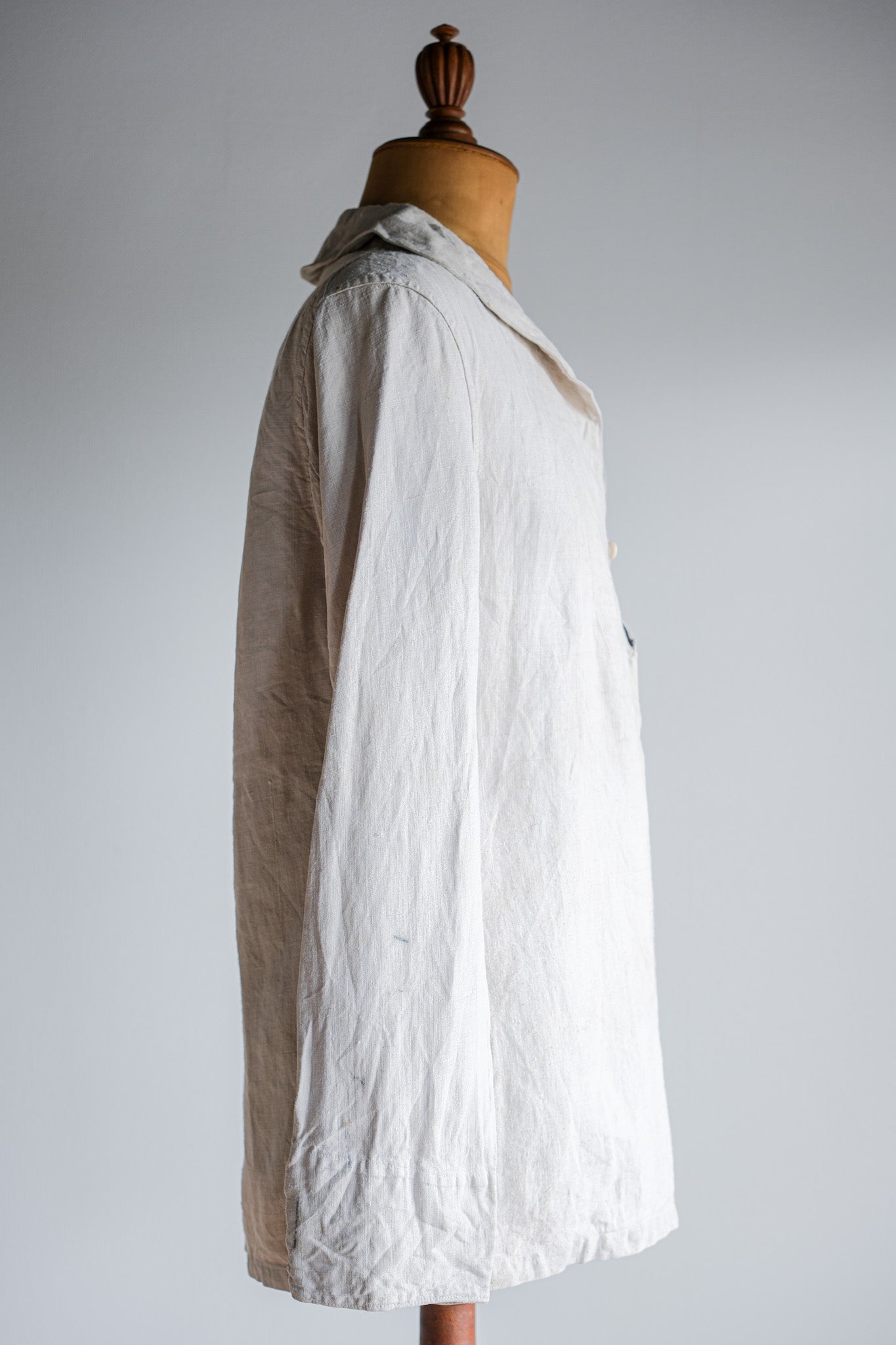 ［~30's］French Navy Linen Sailor Work Smock Size.B4 "Marine Nationale"