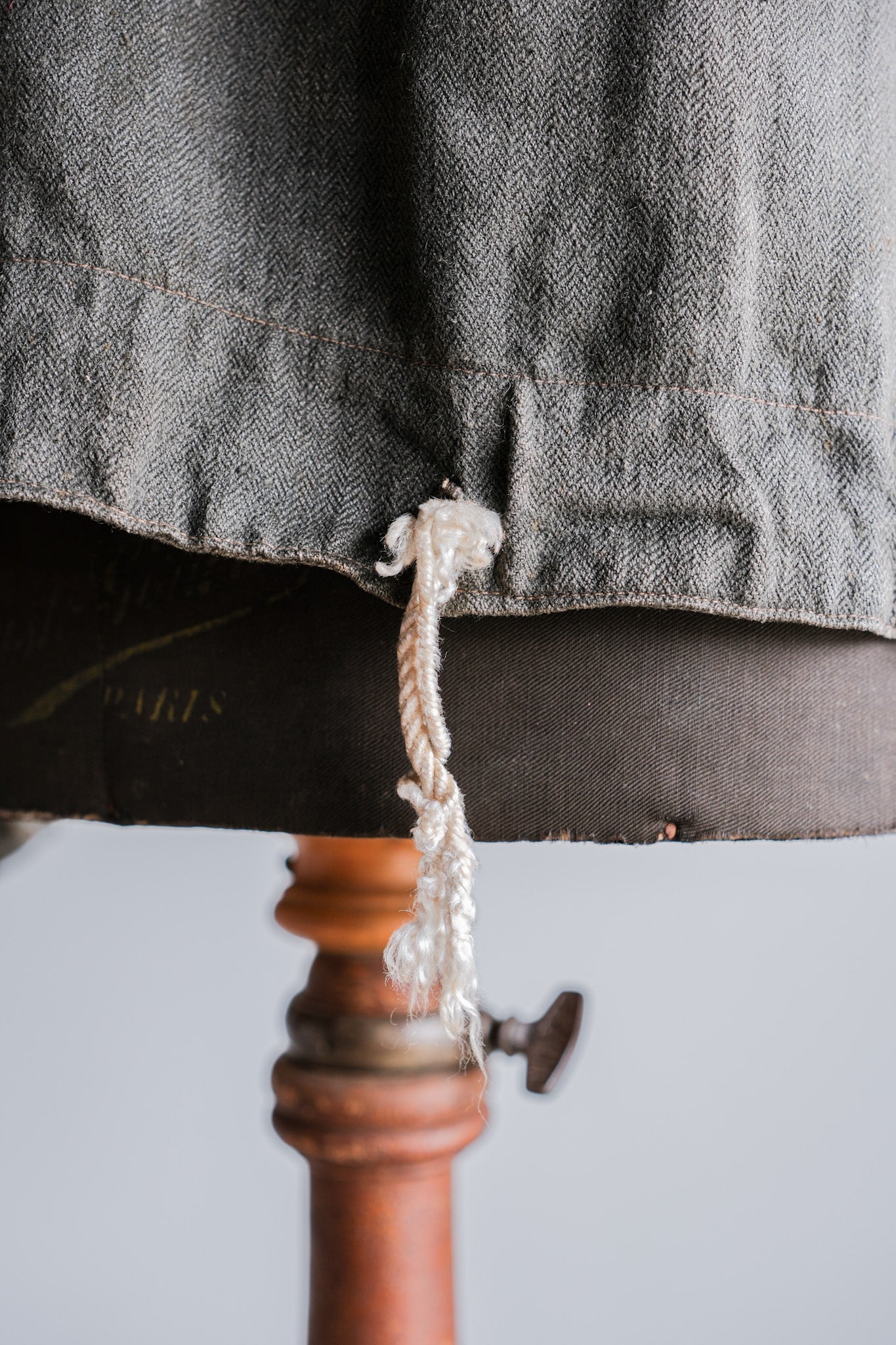 【~40's】WWⅡ German Navy Gray Drillich HBT Linen Work Smock "Unusual Color" "Kriegsmarine"