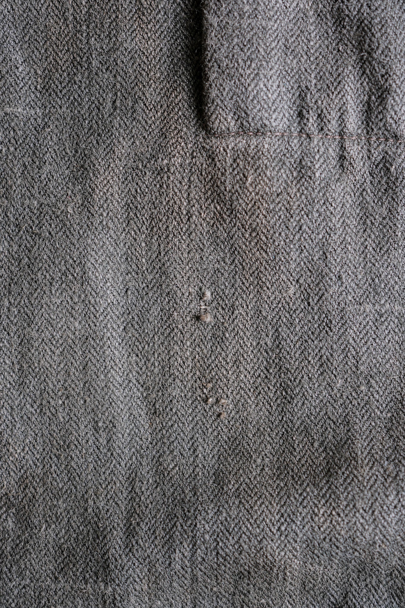 ［~40's］WWⅡ German Navy Gray Drillich HBT Linen Work Smock "Unusual Color" "Kriegsmarine"