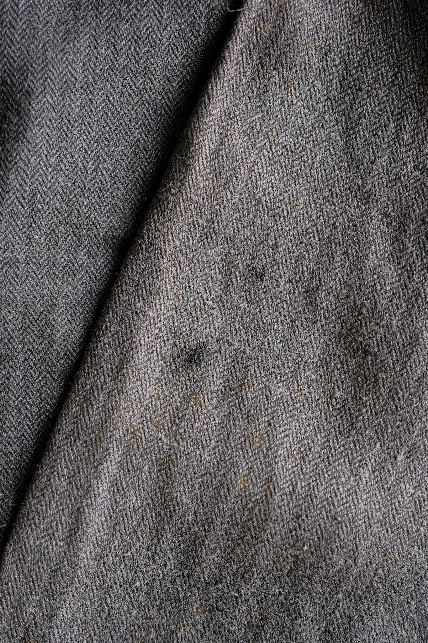［~40's］WWⅡ German Navy Gray Drillich HBT Linen Work Smock "Unusual Color" "Kriegsmarine"