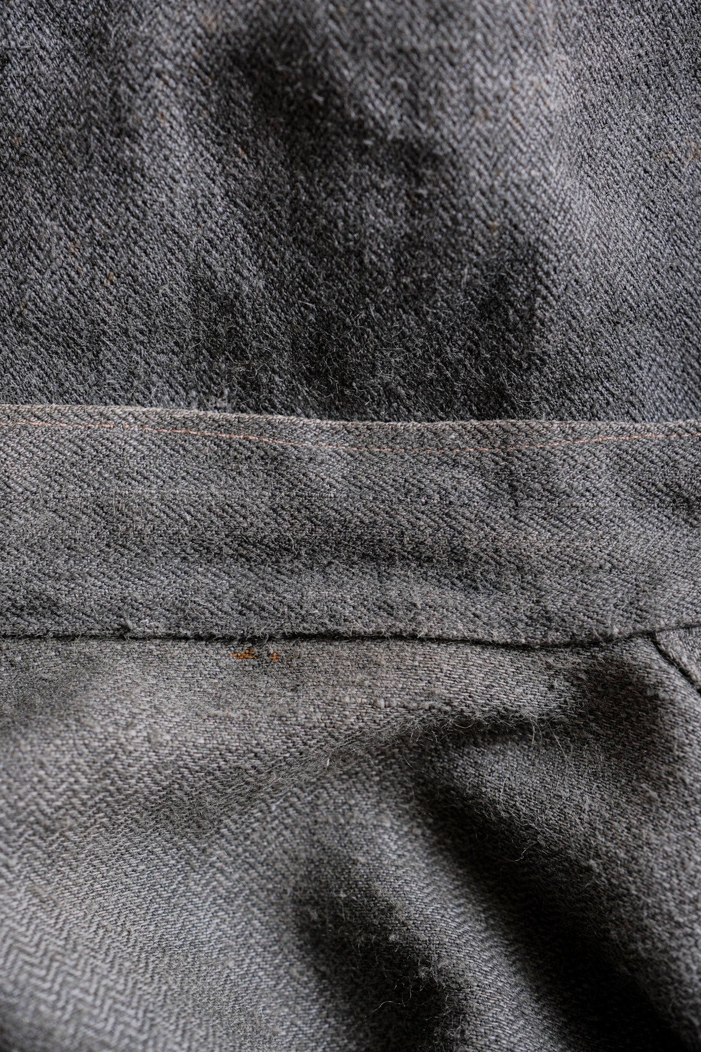 ［~40's］WWⅡ German Navy Gray Drillich HBT Linen Work Smock "Unusual Color" "Kriegsmarine"