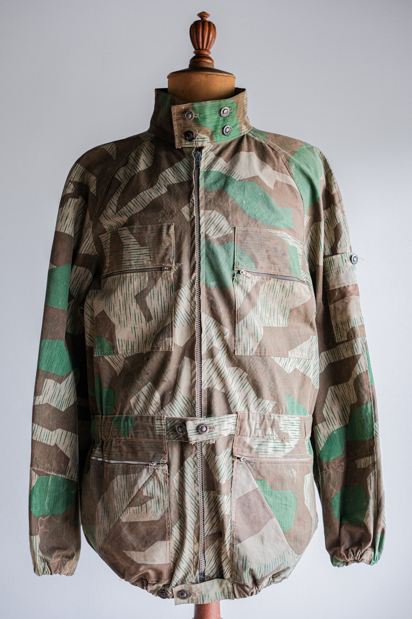 【~60's】German Vintage Splinter Camouflage Paratrooper Style Jacket